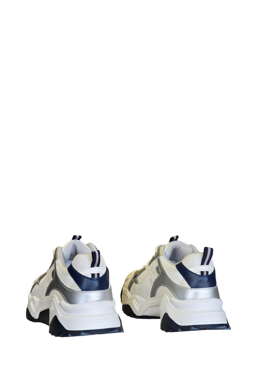 Yalınayak Sms65137 Kadın Sneakers Ayakkabı Beyaz Laci
