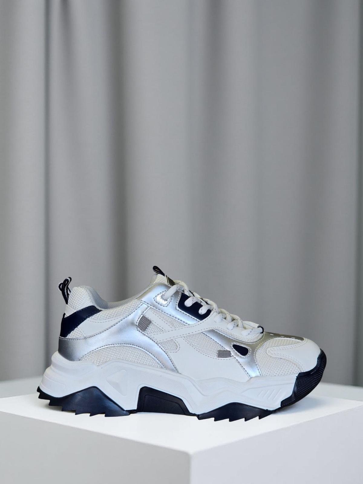 Yalınayak Sms65137 Kadın Sneakers Ayakkabı Beyaz Laci