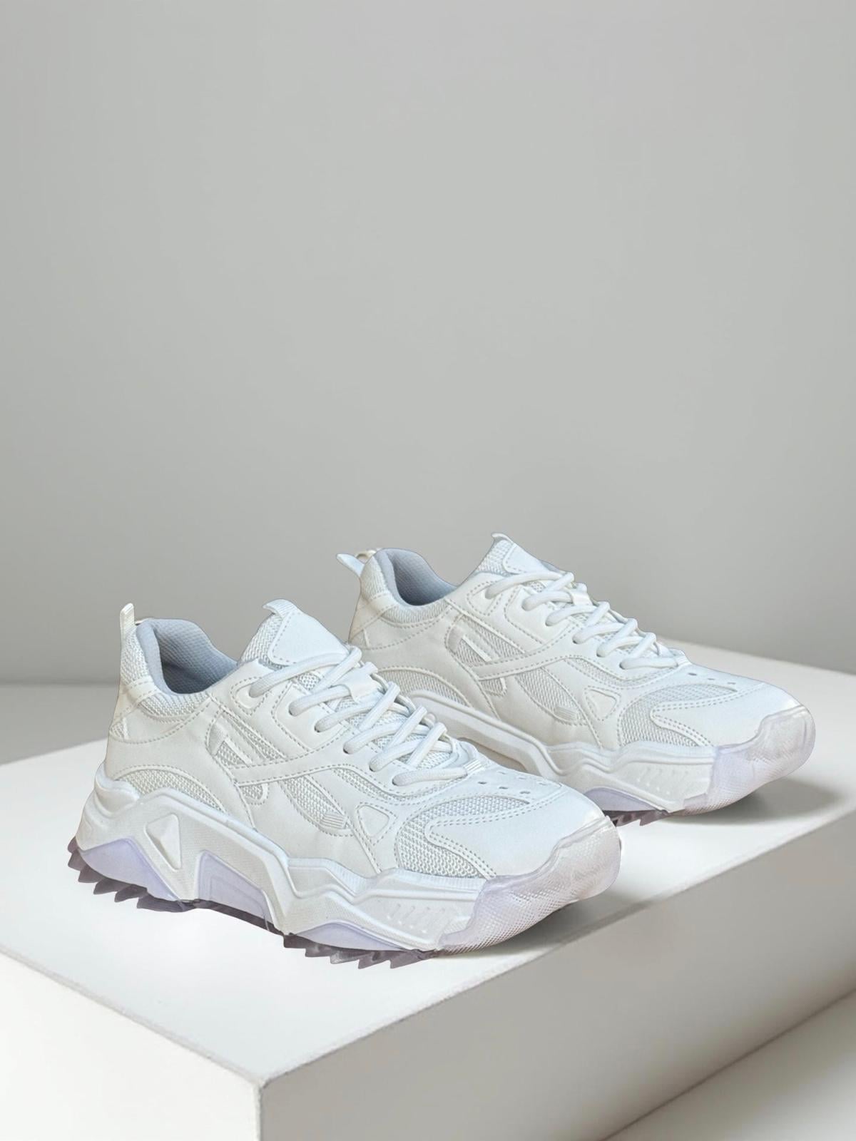 Yalınayak Sms65137 Kadın Sneakers Ayakkabı Beyaz