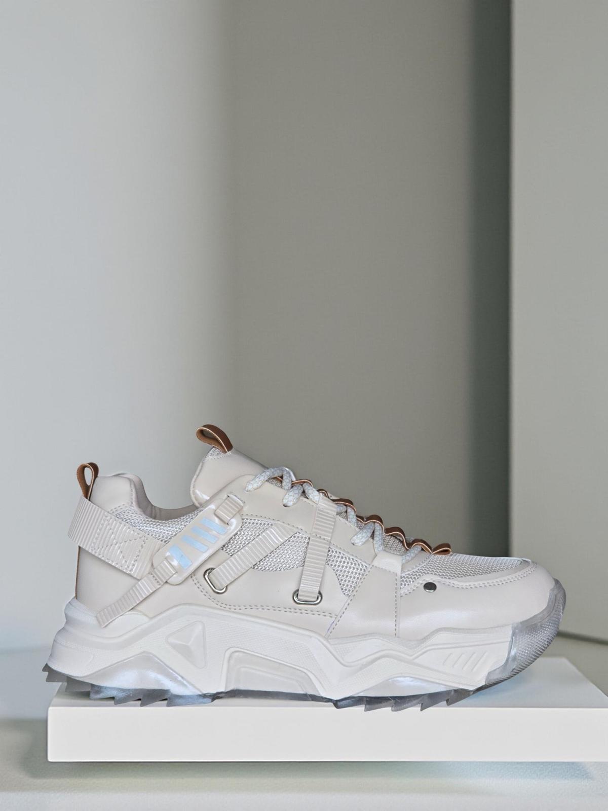 Yalınayak Sms65160 Kadın Spor Sneaker Bej