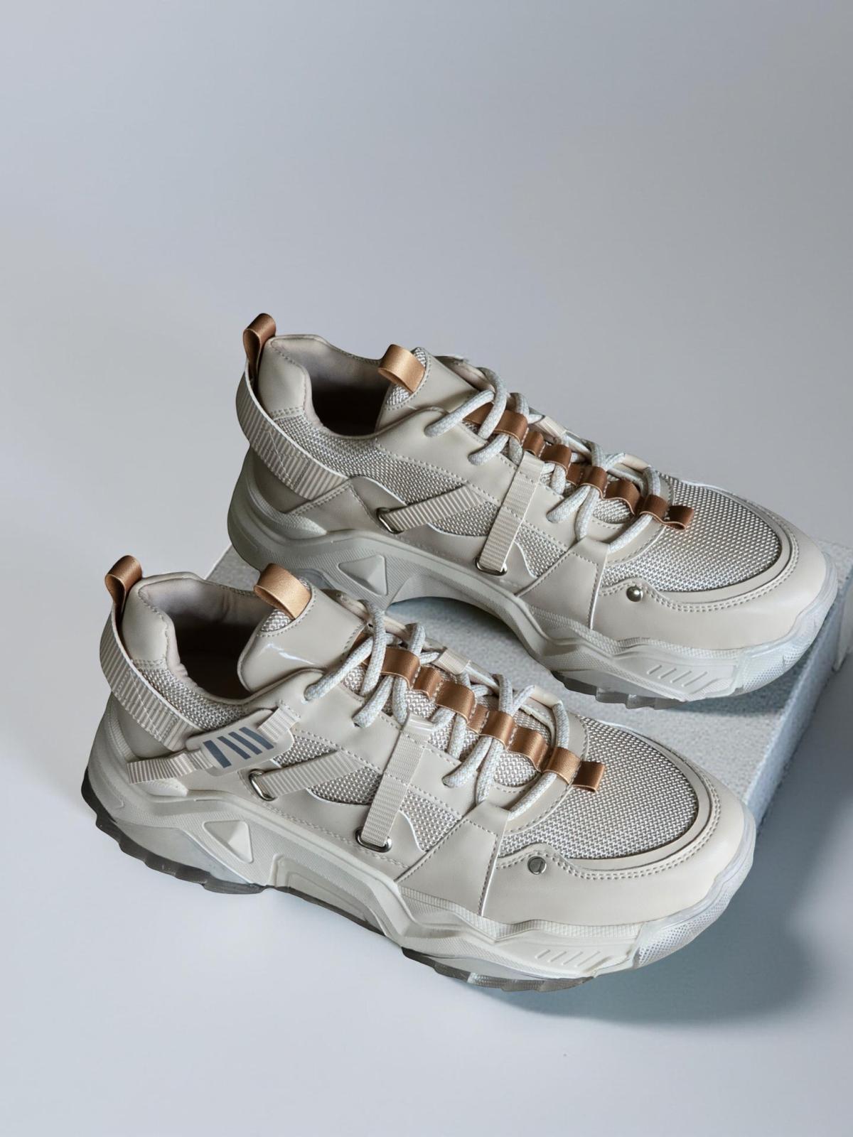Yalınayak Sms65160 Kadın Spor Sneaker Bej