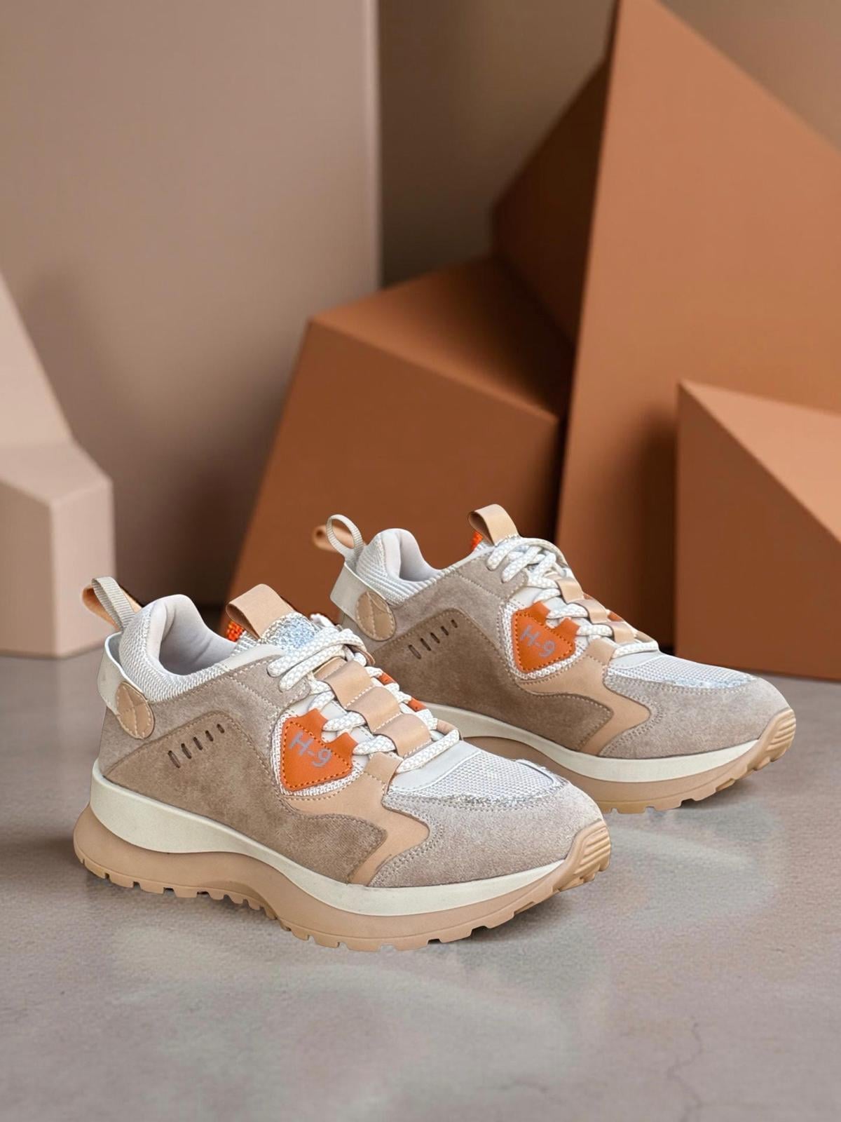 Yalınayak Sms72121 Kadın Spor Sneaker Bej Taba