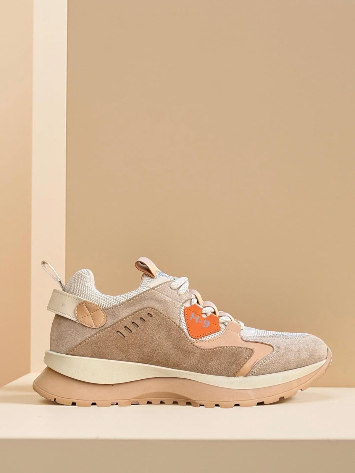 Yalınayak Sms72121 Kadın Spor Sneaker Bej Taba