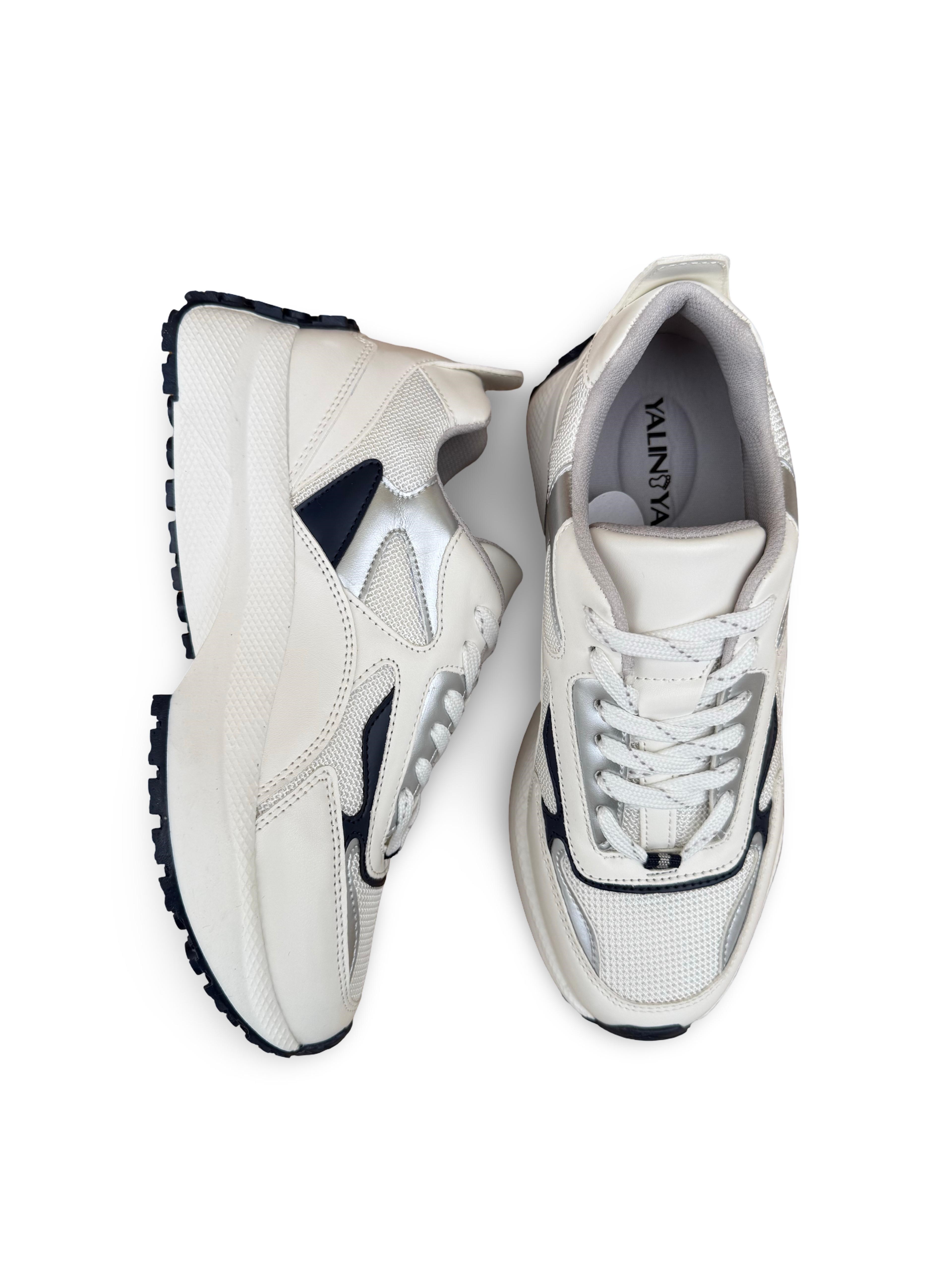 Yalınayak Sms83144 Kadın Spor Sneaker Beyaz Laci