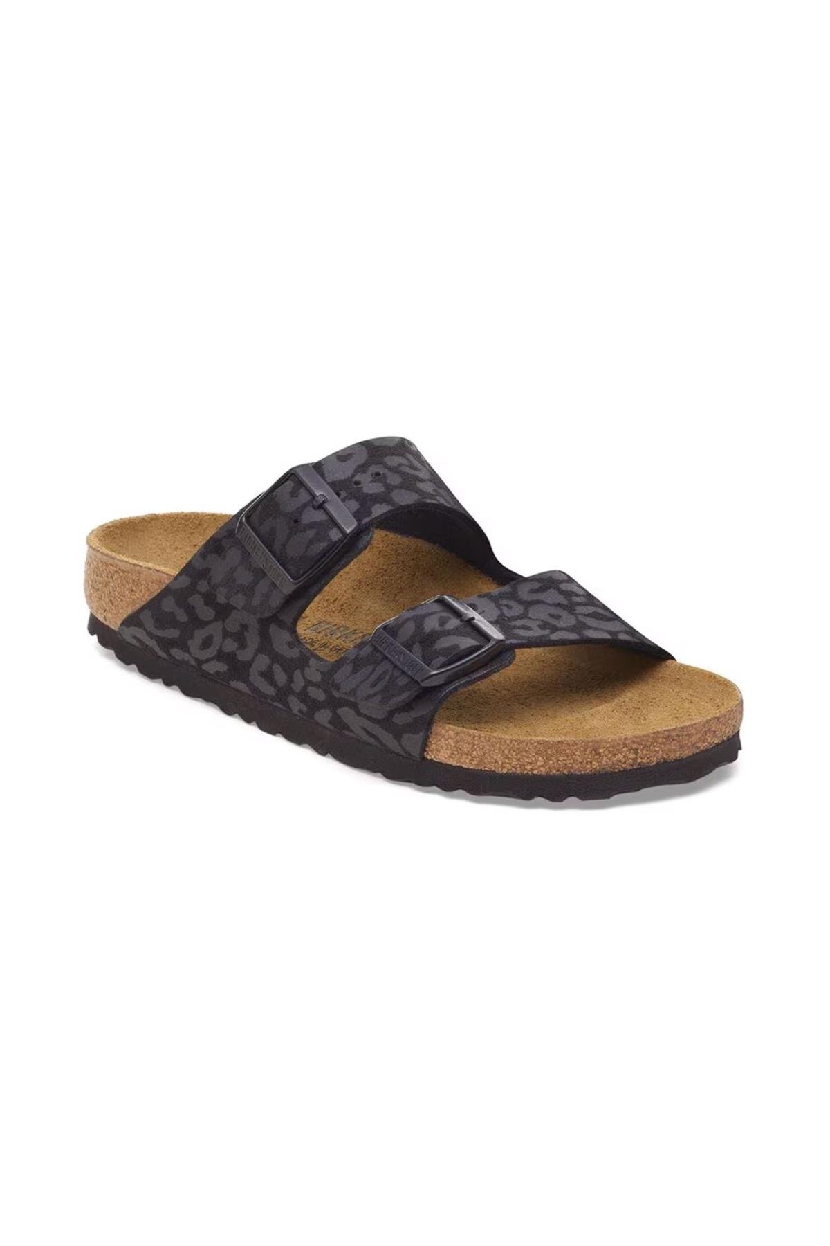 Birkenstock Arizona SYN Leopard 1030563 Terlik SİYAH