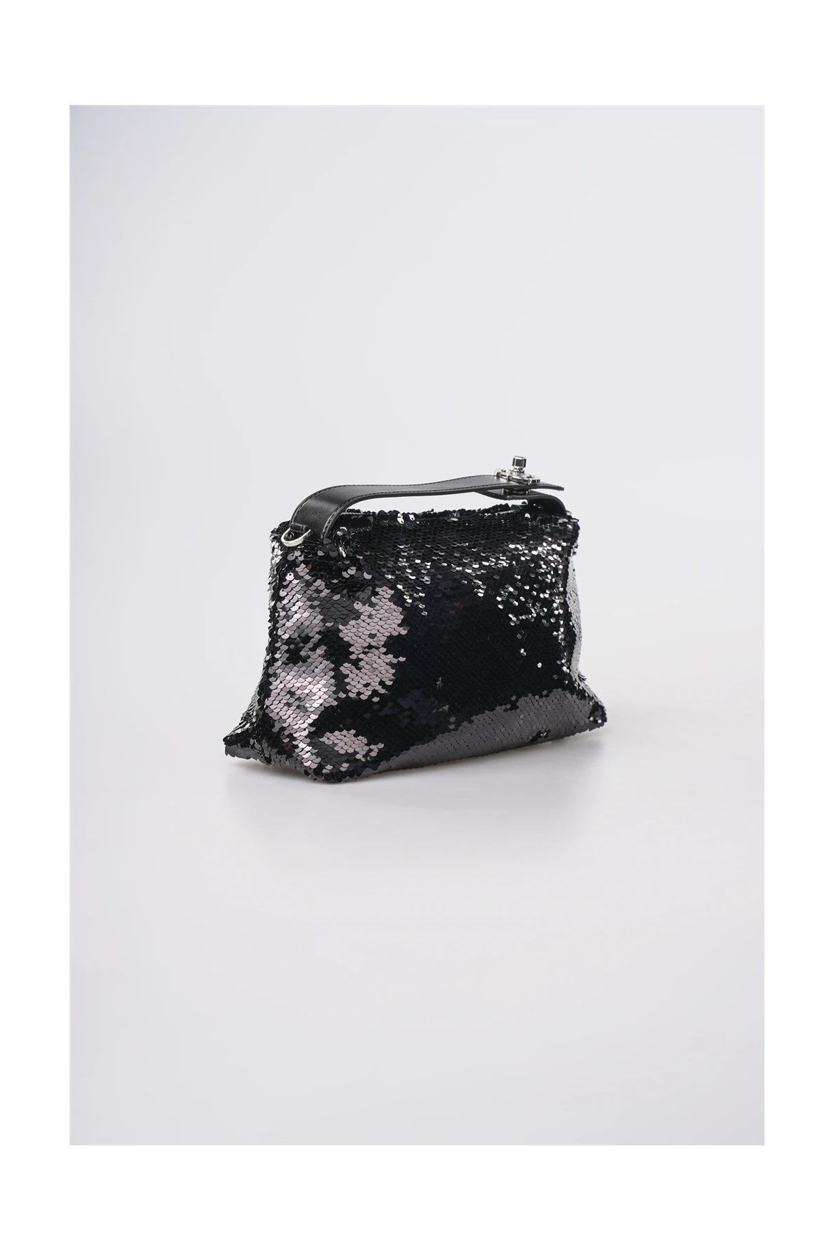 CCS 18256 PAYETLİ CLUTCH ÇANTA SİYAH