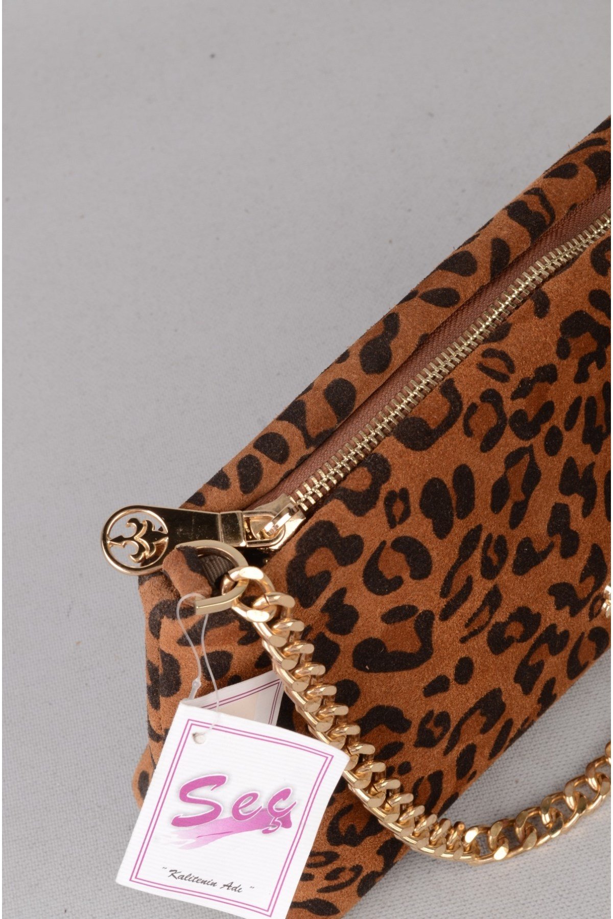 CLK ZD328-1 KADIN ÇAPRAZ ÇANTA TABA-LEOPAR