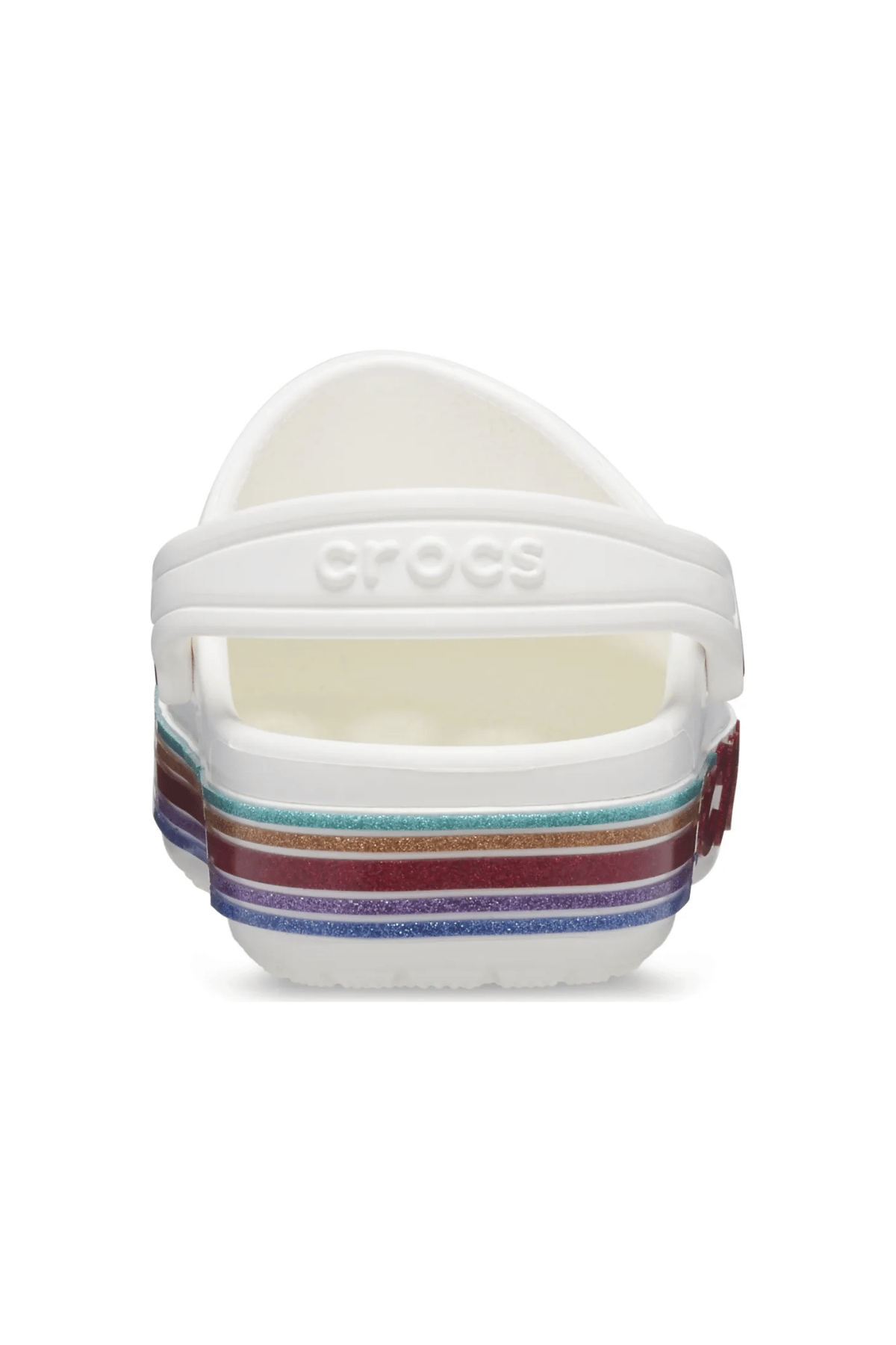 Crocs Bayaband Rainbow Glitter Clg kids BEYAZ