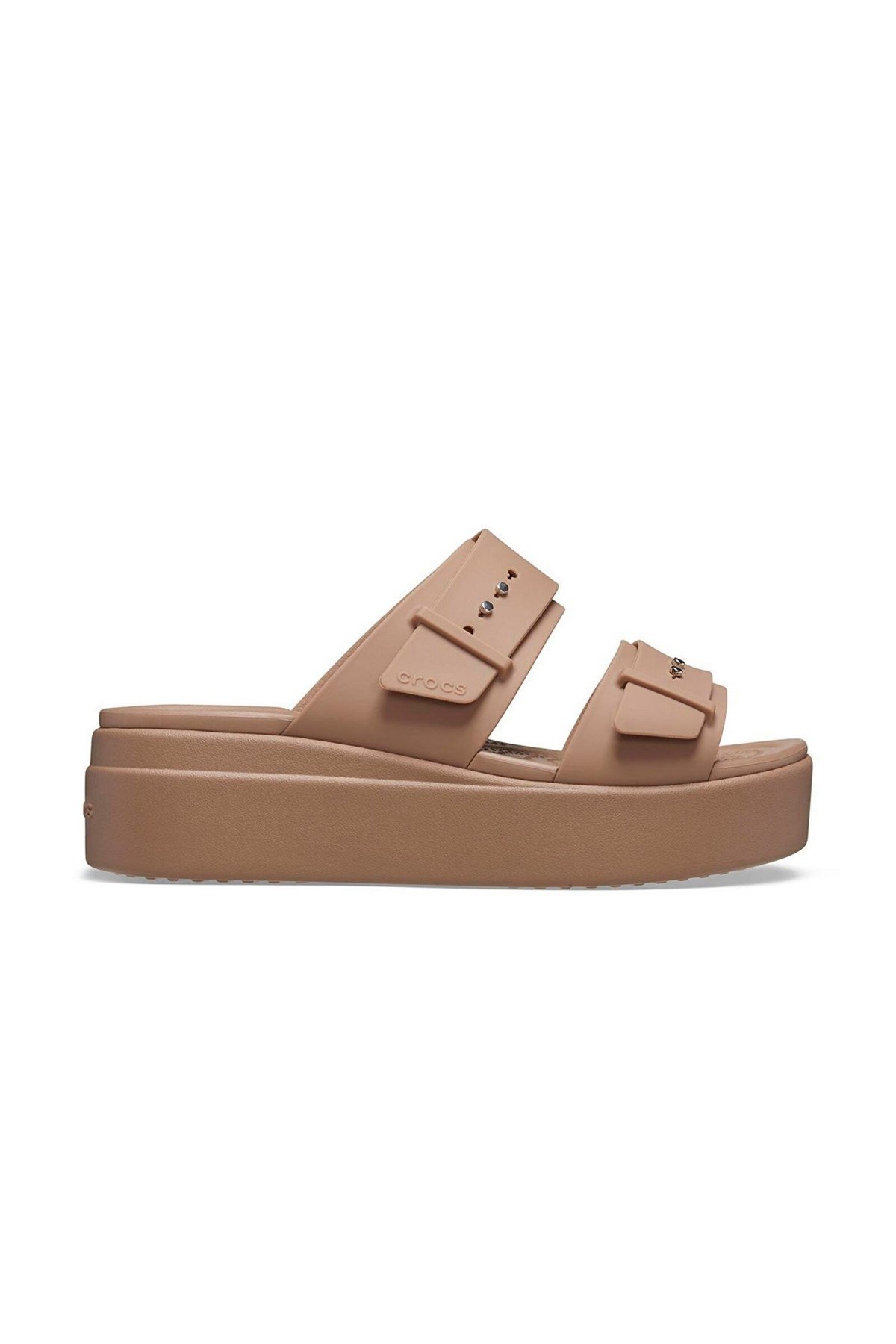 Crocs Brooklyn Buckle LowWdg Terlik KAHVE