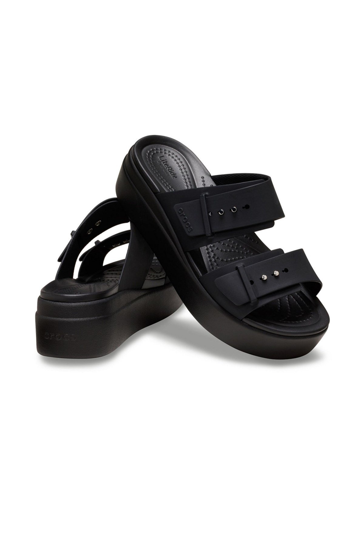Crocs Brooklyn Buckle LowWdg Terlik SİYAH