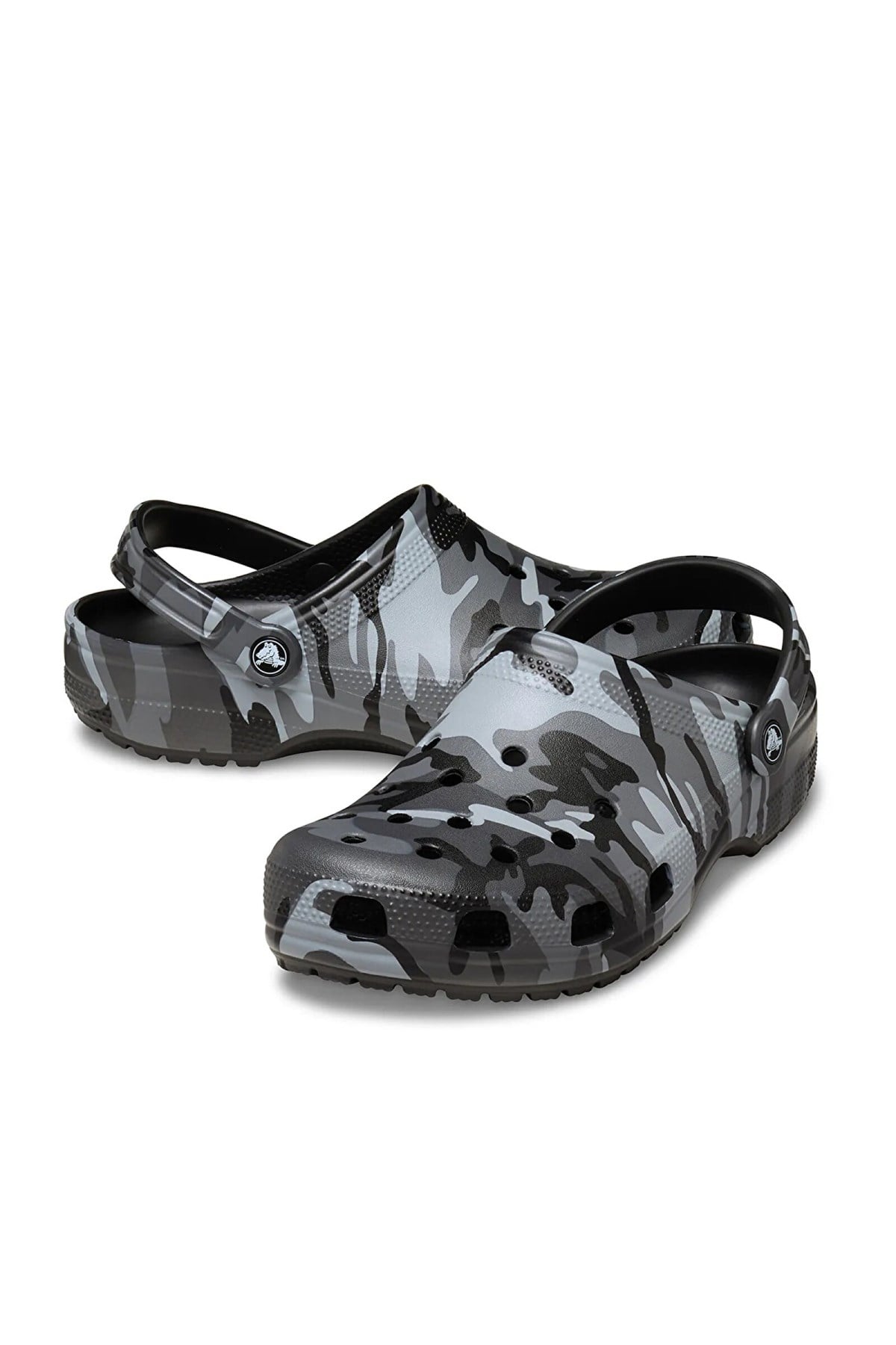 Crocs Classic Camouflage Clog Erkek Terlik SİYAH-GRİ