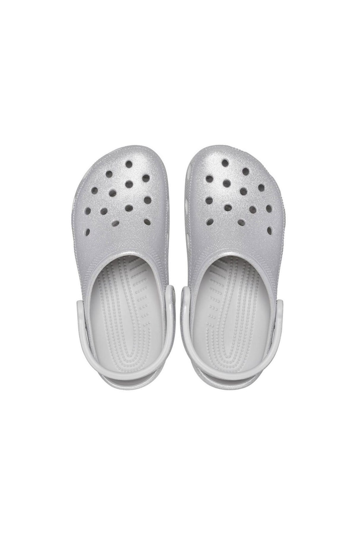 Crocs Classic Glitter Clog Silver Glitter