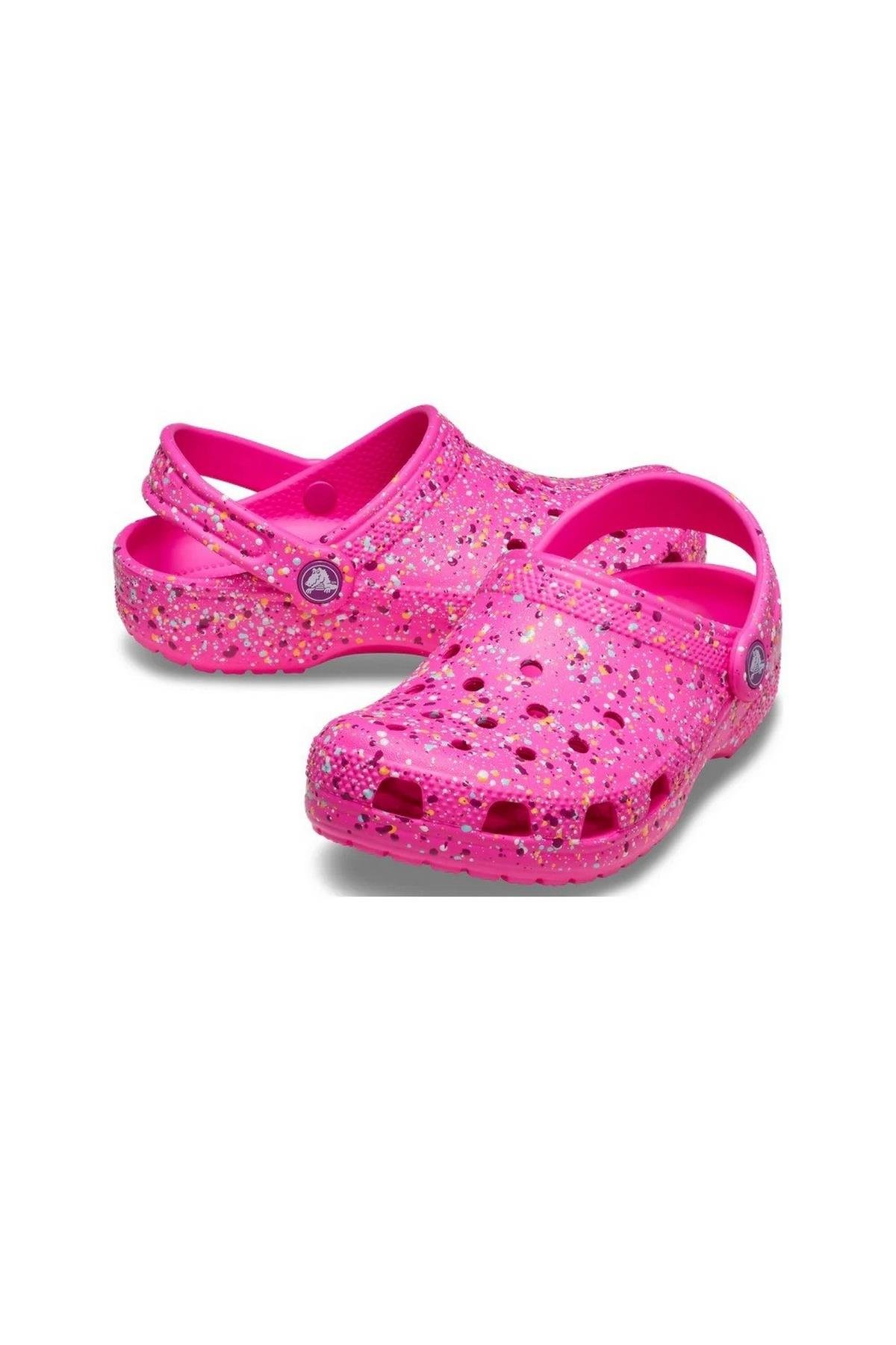 Crocs Classic Paint Splatter Clog K PEMBE