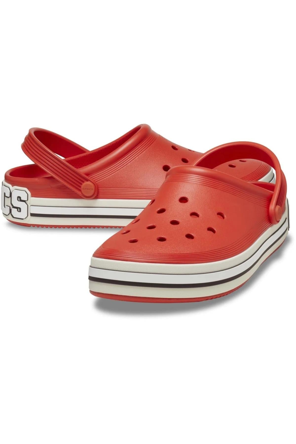 Crocs Off Court Logo Clog Unisex Terlik KIRMIZI