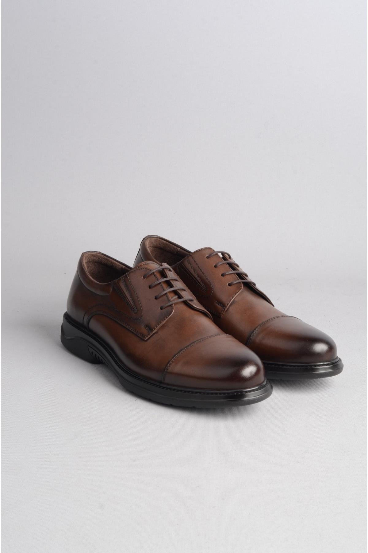 DR. JELL'S 5Y2340 HAKİKİ DERİ ANATOMİK ERKEK AYAKKABI KAHVE