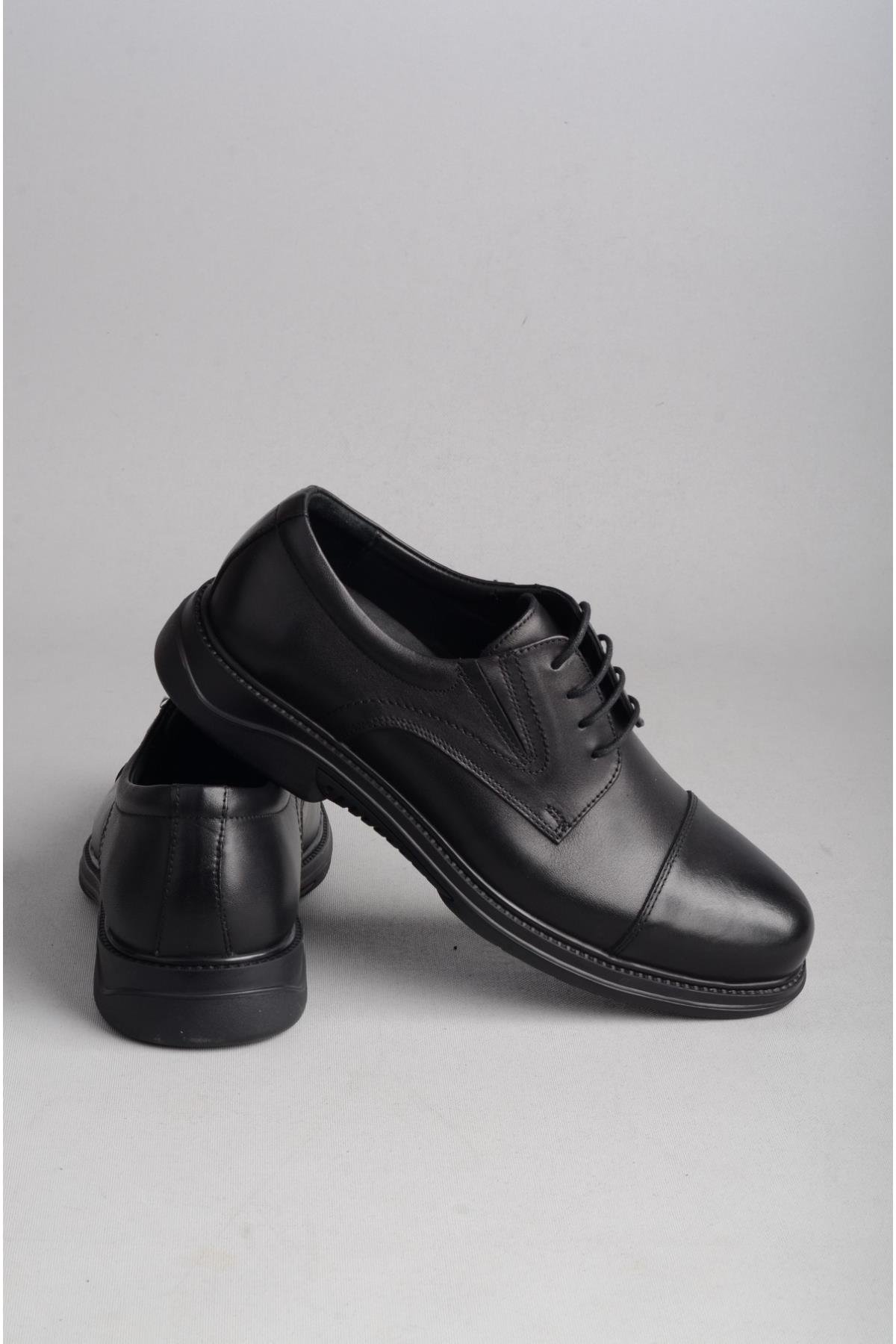 DR. JELL'S 5Y2340 HAKİKİ DERİ ANATOMİK ERKEK AYAKKABI SİYAH