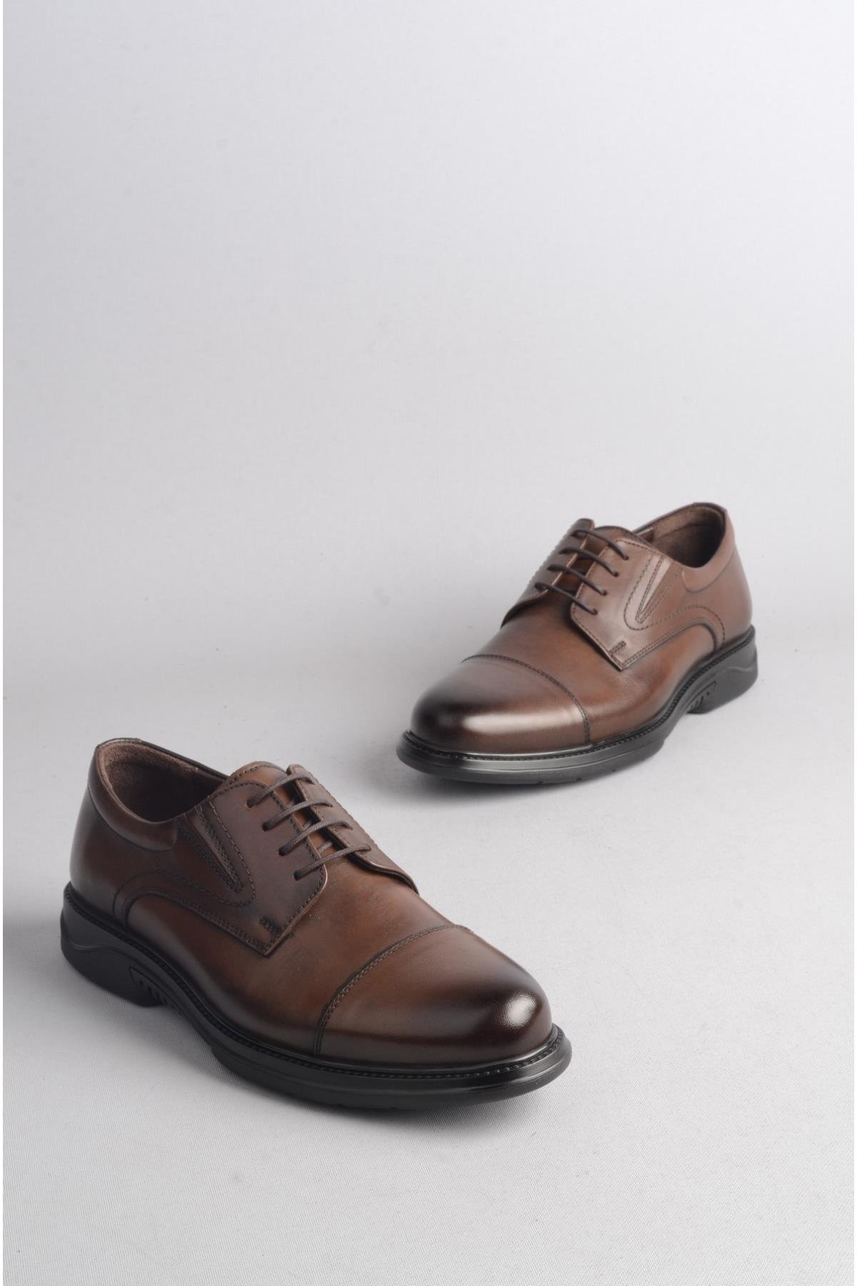 DR. JELL'S 5Y2340 HAKİKİ DERİ ANATOMİK ERKEK AYAKKABI KAHVE