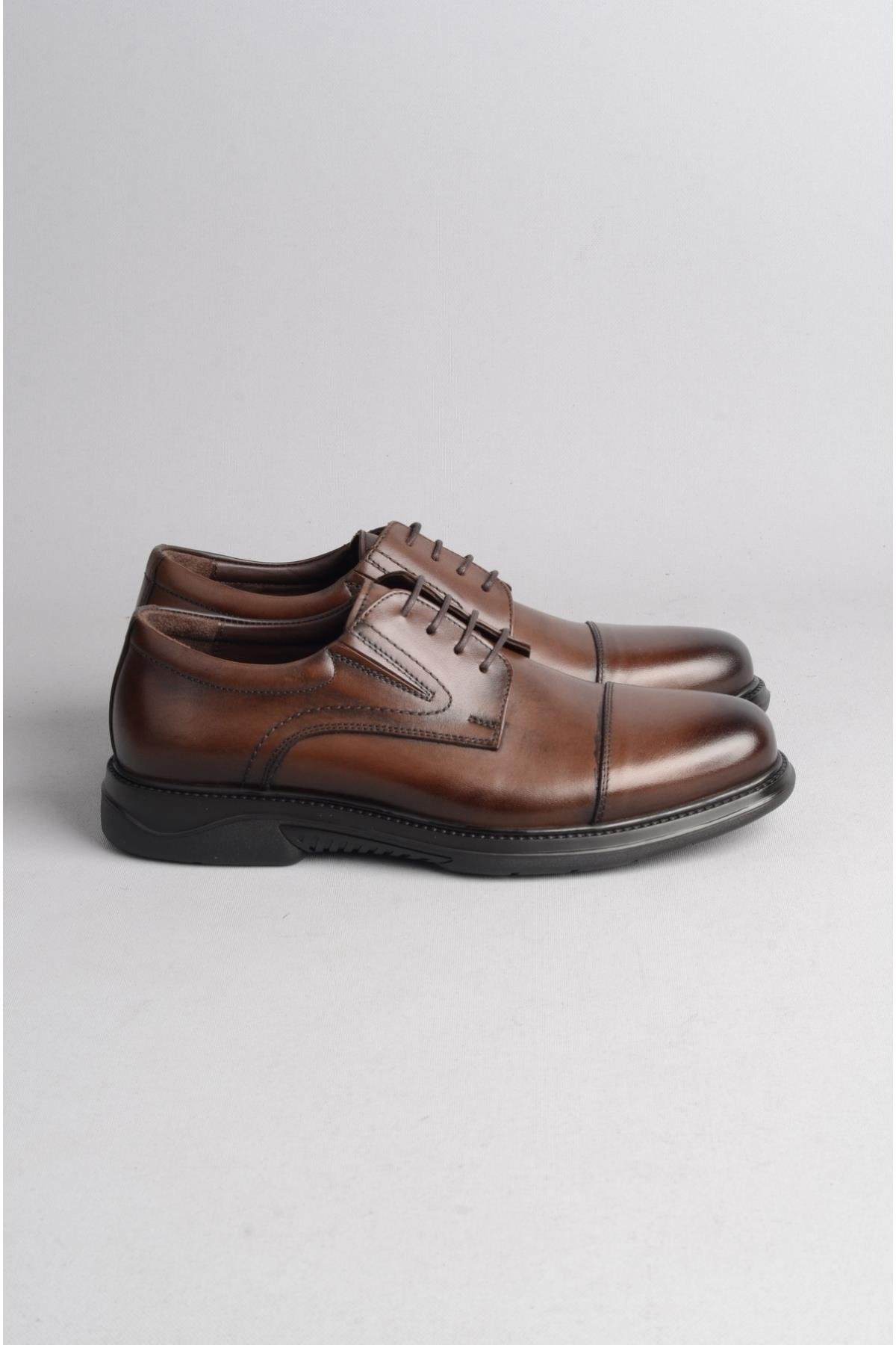 DR. JELL'S 5Y2340 HAKİKİ DERİ ANATOMİK ERKEK AYAKKABI KAHVE