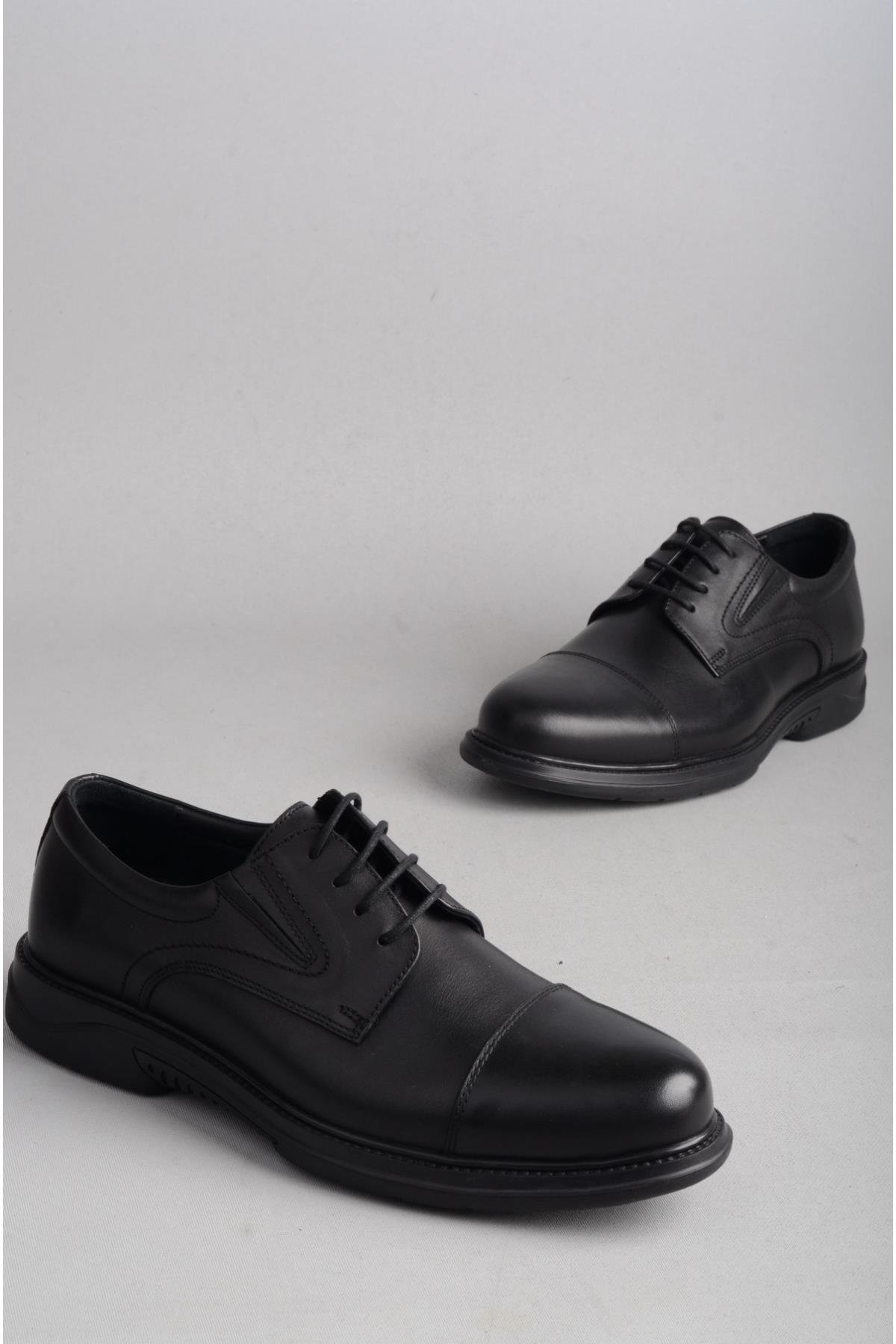 DR. JELL'S 5Y2340 HAKİKİ DERİ ANATOMİK ERKEK AYAKKABI SİYAH
