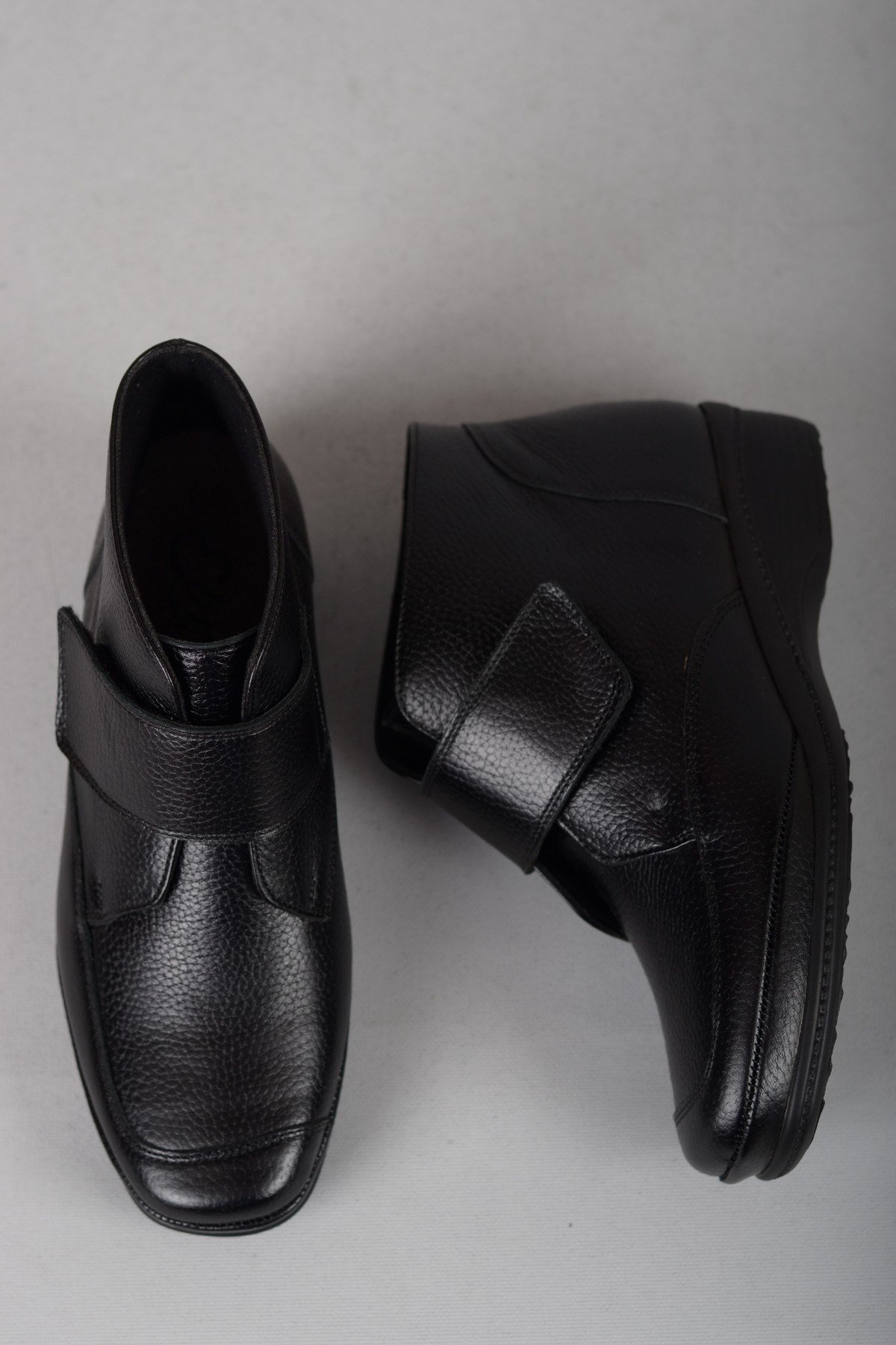 EBRU 7164 COMFORT HAKİKİ DERİ KADIN  BOT SİYAH