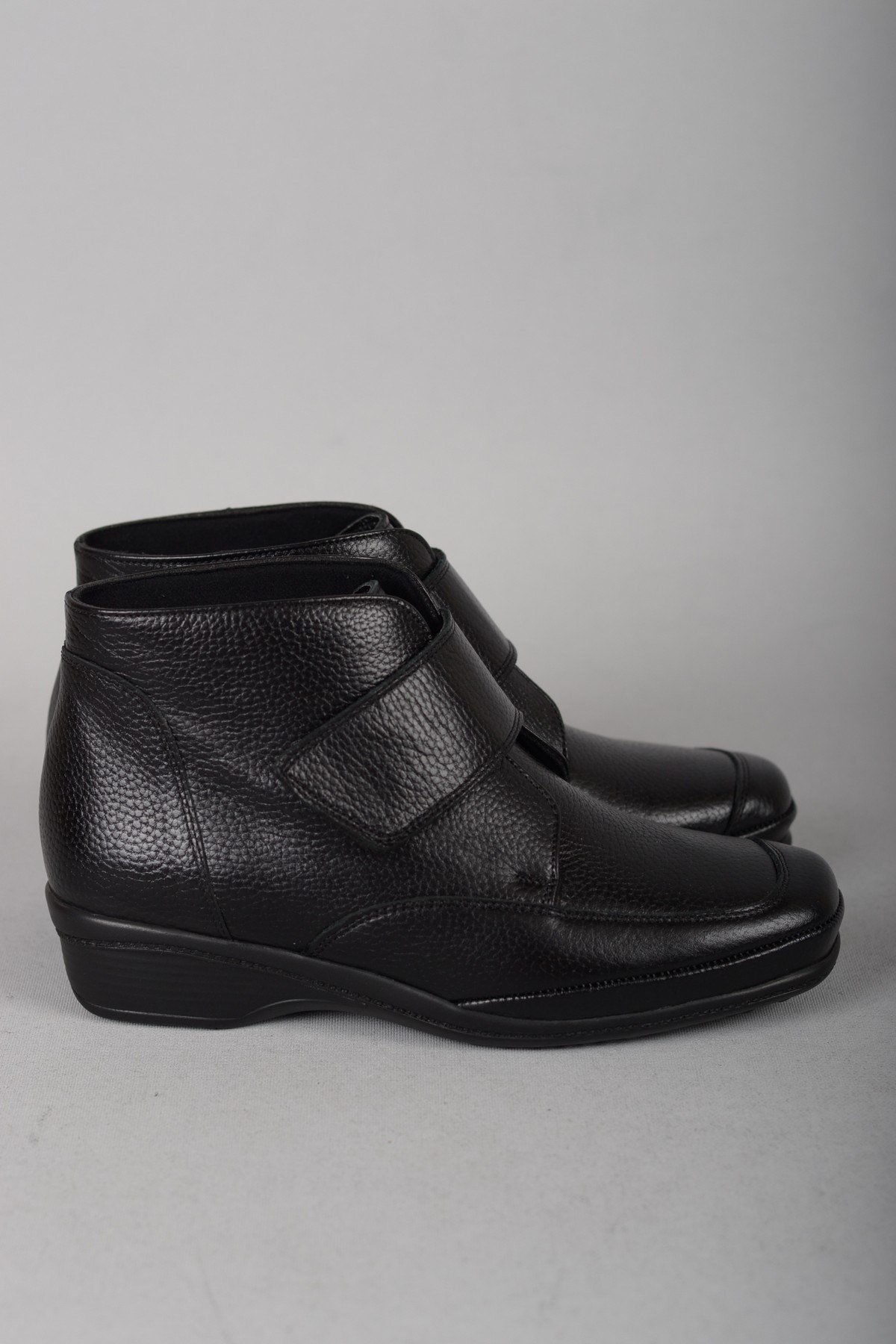 EBRU 7164 COMFORT HAKİKİ DERİ KADIN  BOT SİYAH