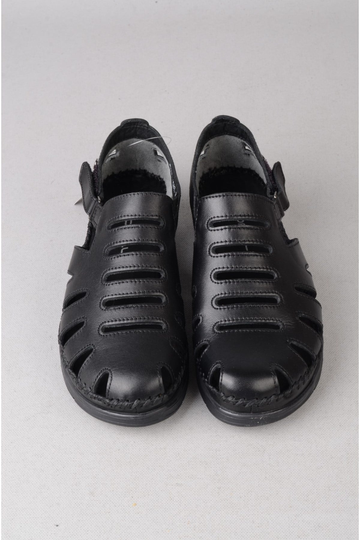 FORELLİ 22317 ALENA HAKİKİ DERİ COMFORT KADIN SANDALET SİYAH