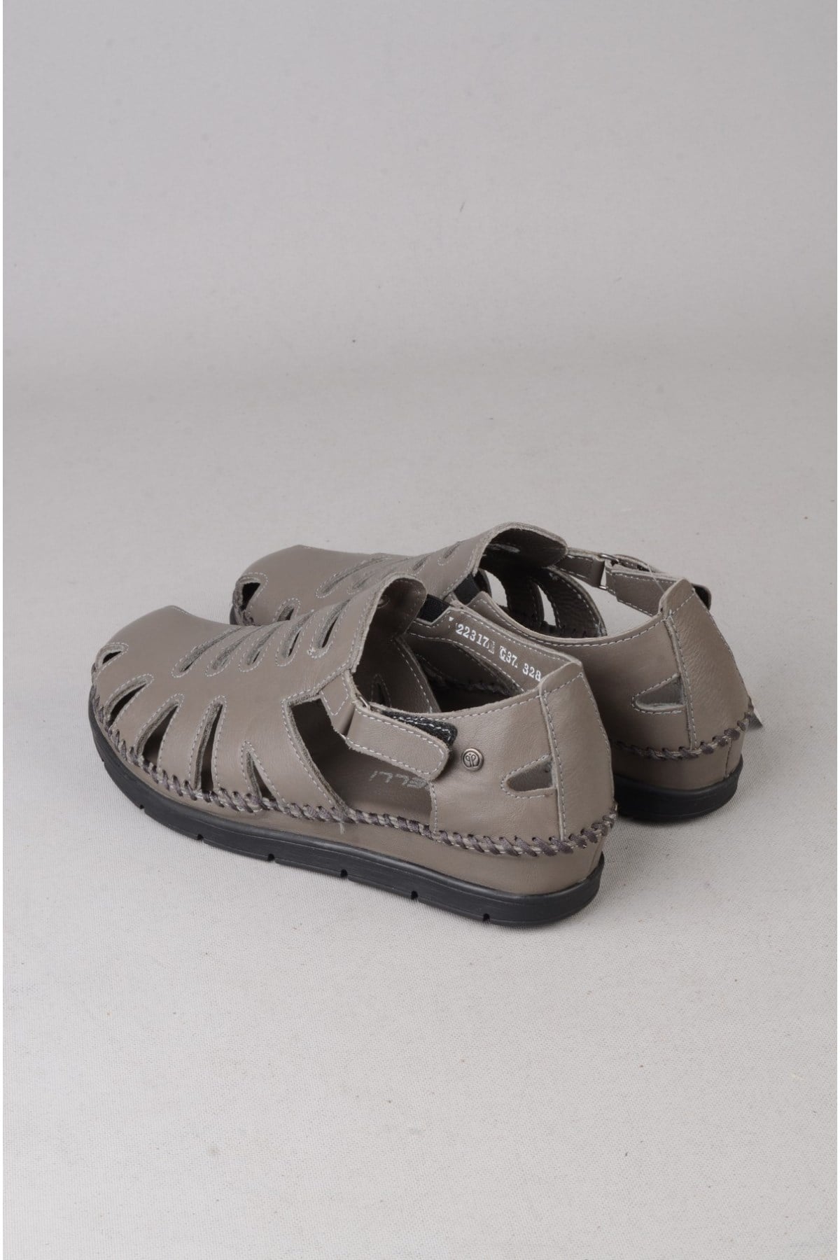FORELLİ 22317 ALENA HAKİKİ DERİ COMFORT KADIN SANDALET TAŞ