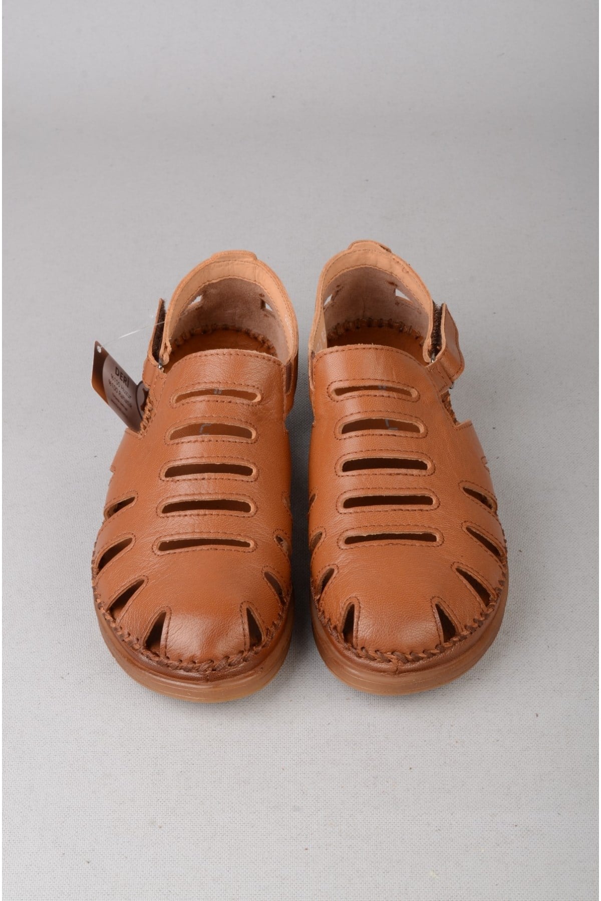FORELLİ 22317 ALENA HAKİKİ DERİ COMFORT KADIN SANDALET TABA