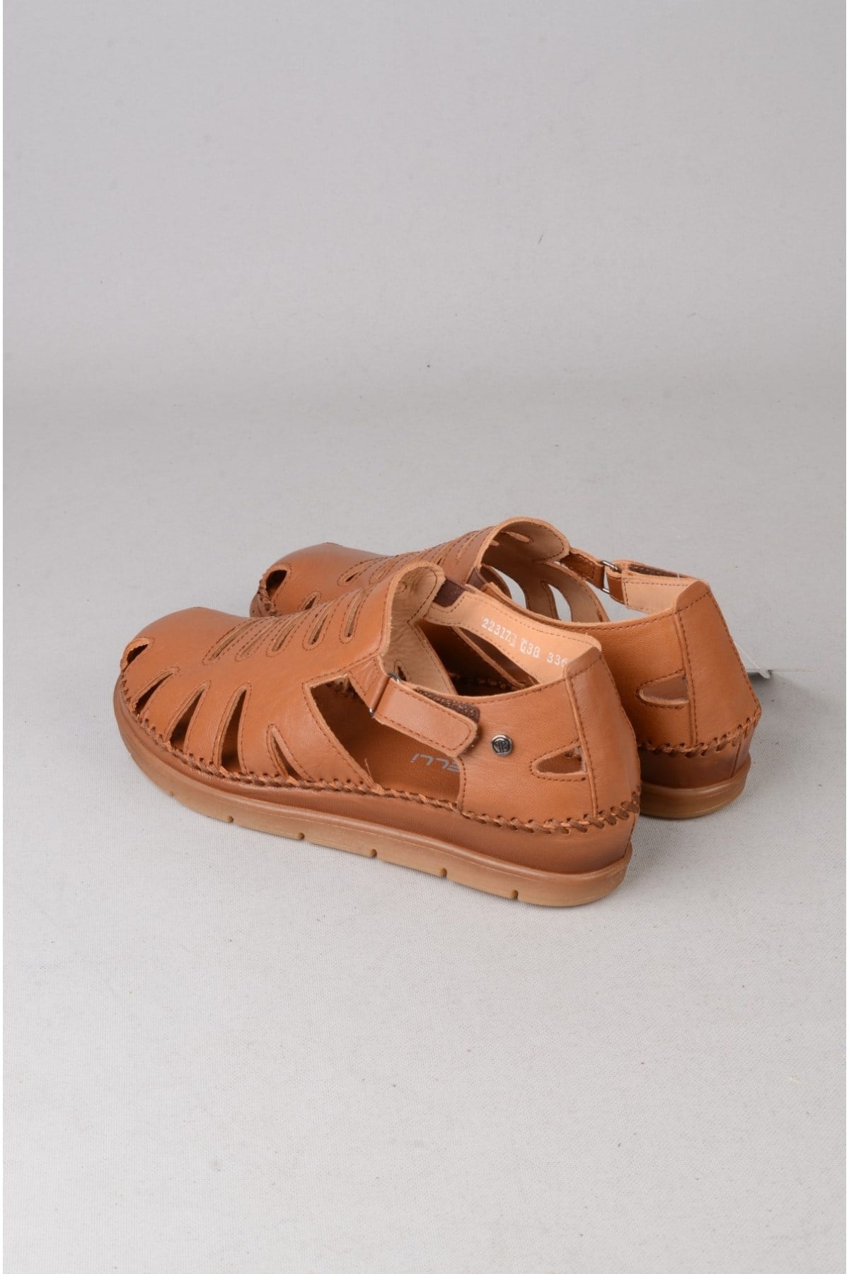 FORELLİ 22317 ALENA HAKİKİ DERİ COMFORT KADIN SANDALET TABA