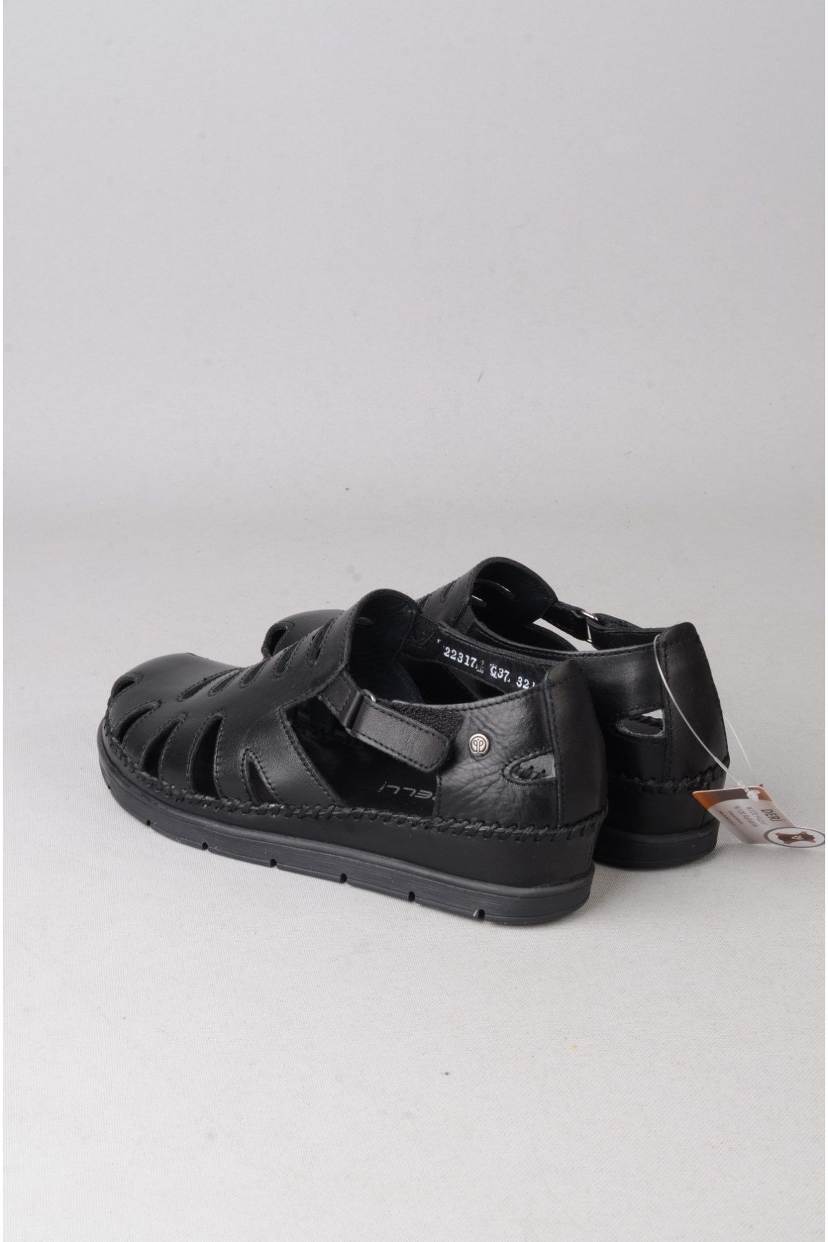 FORELLİ 22317 ALENA HAKİKİ DERİ COMFORT KADIN SANDALET SİYAH