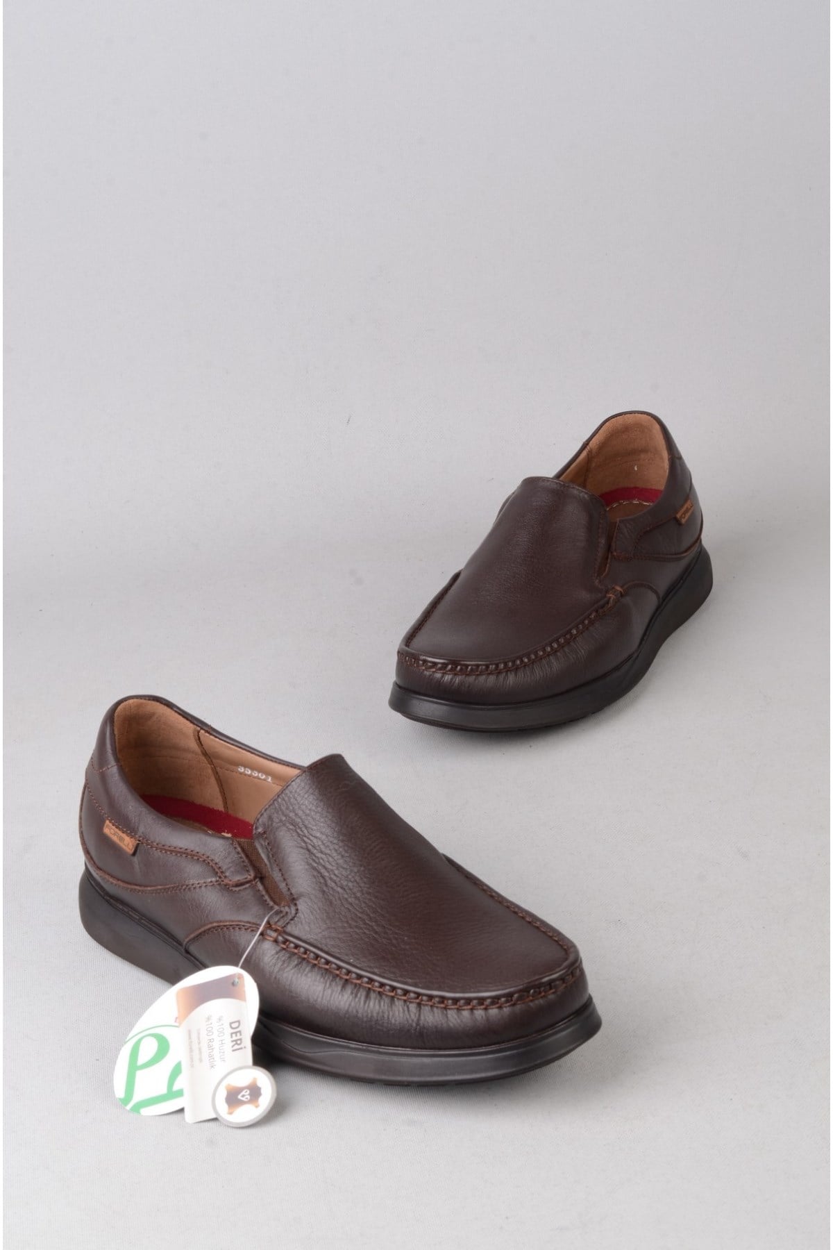 FORELLİ 35301 - MEYAN HAKİKİ DERİ COMFORT ERKEK AYAKKABI KAHVE
