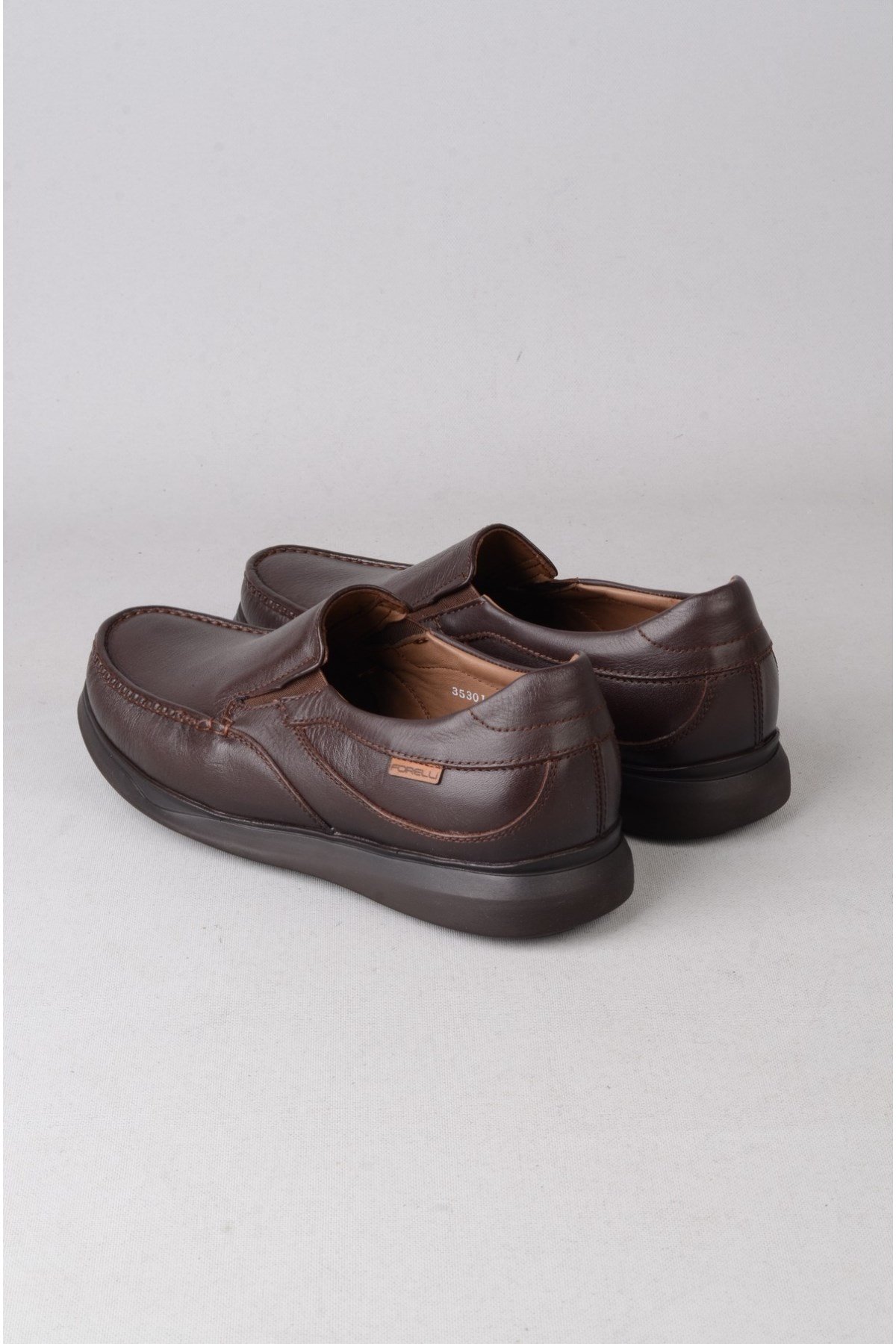 FORELLİ 35301 - MEYAN HAKİKİ DERİ COMFORT ERKEK AYAKKABI KAHVE