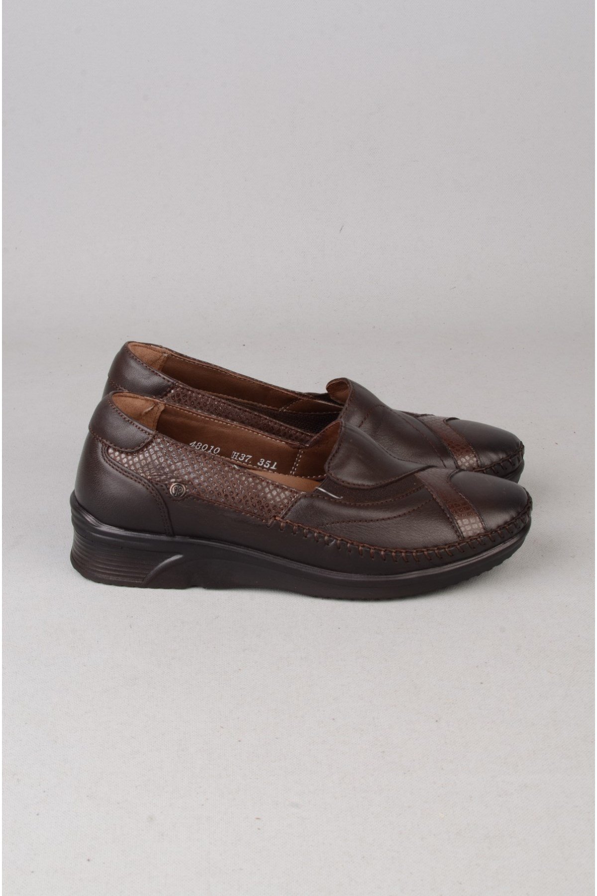 FORELLİ 48010 YONCA HAKİKİ DERİ  KADIN COMFORT AYAKKABI KAHVE