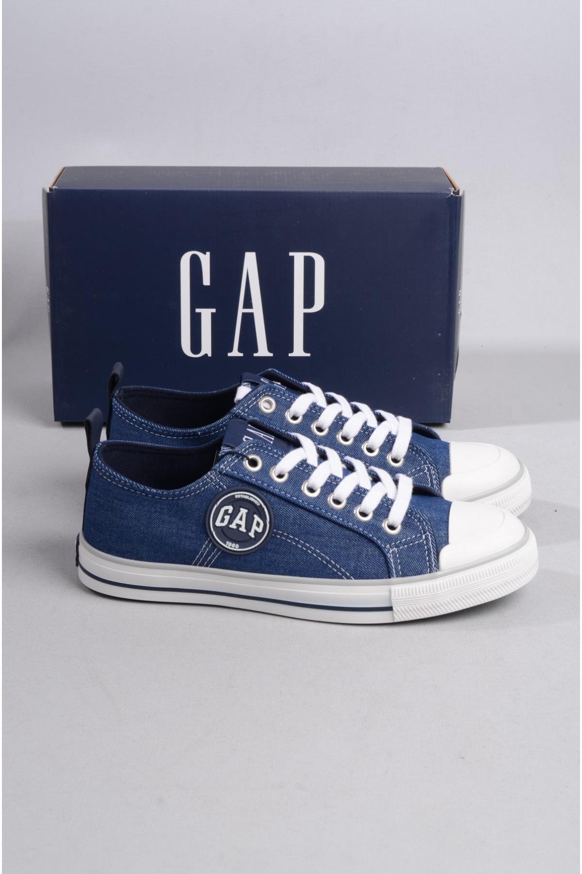 GAP HOUSTON DNM  GP1015  KETEN SNEAKERS AYAKKABI KOT LACİVERT