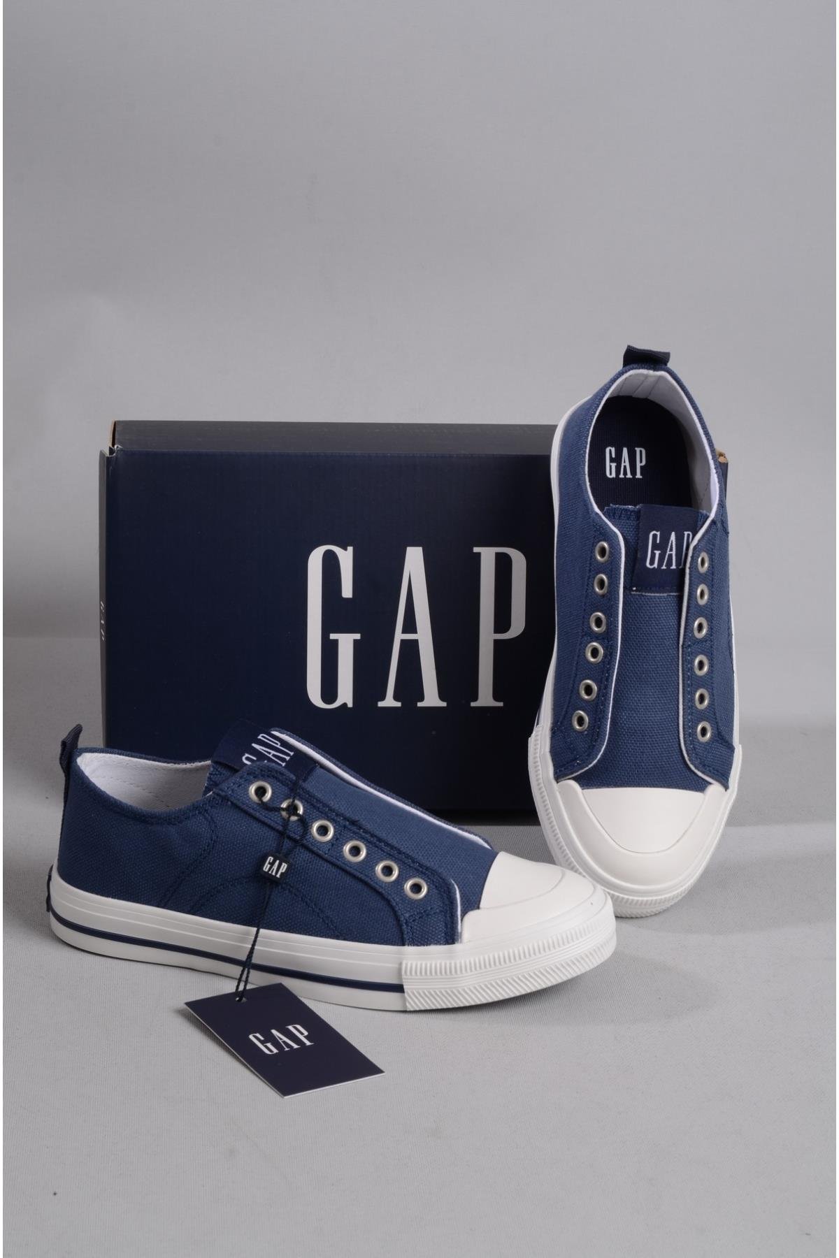 GAP HOUSTON GP1016  KETEN SNEAKERS AYAKKABI LACİVERT