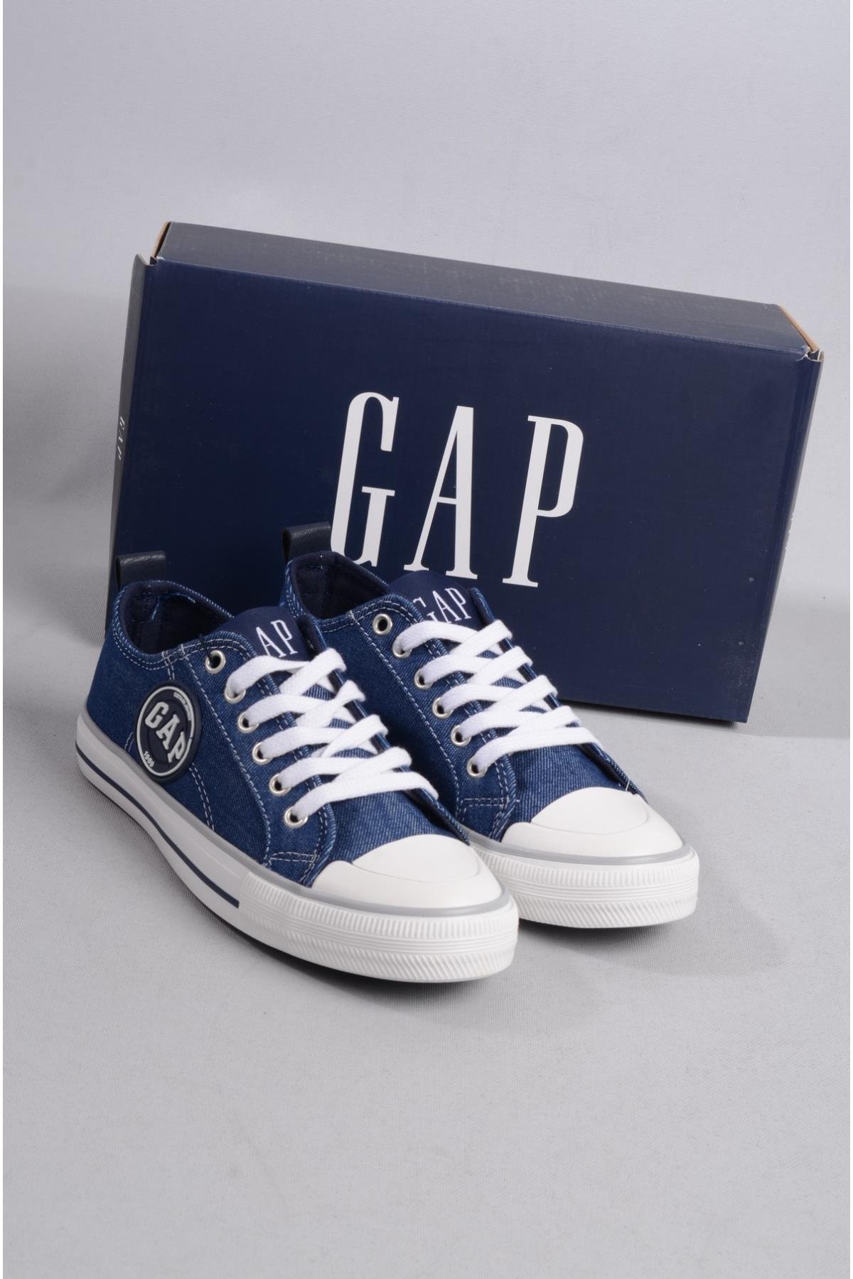GAP HOUSTON GP1028  KETEN SNEAKERS AYAKKABI KOT LACİVERT