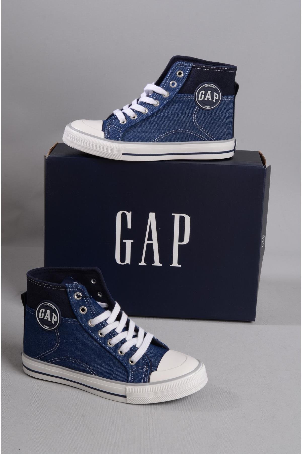 GAP HOUSTON MID GP1026  KETEN SNEAKERS AYAKKABI KOT LACİVERT