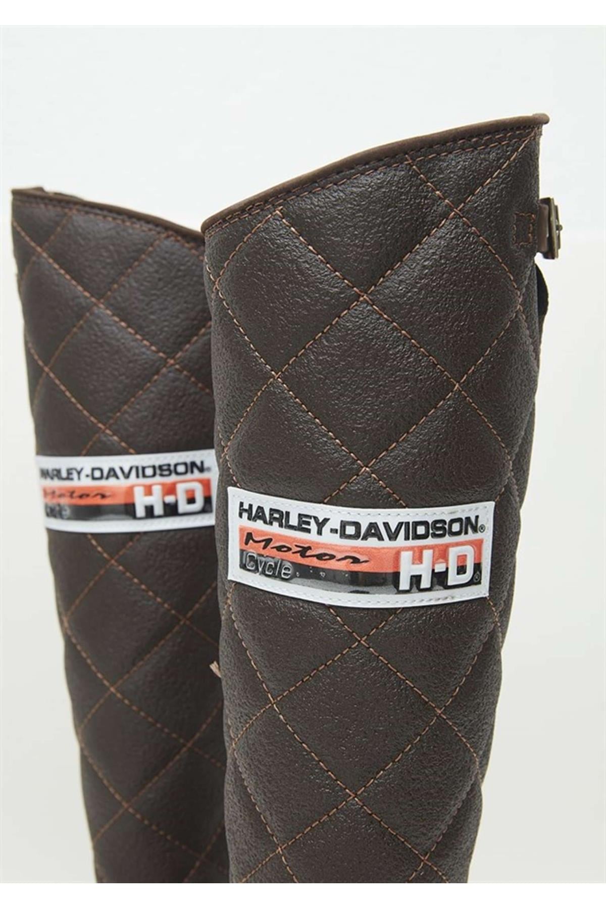 Harley Davidson 025G100074 Laconia/hi/646 Bayan  Çizme Koyu Kahve