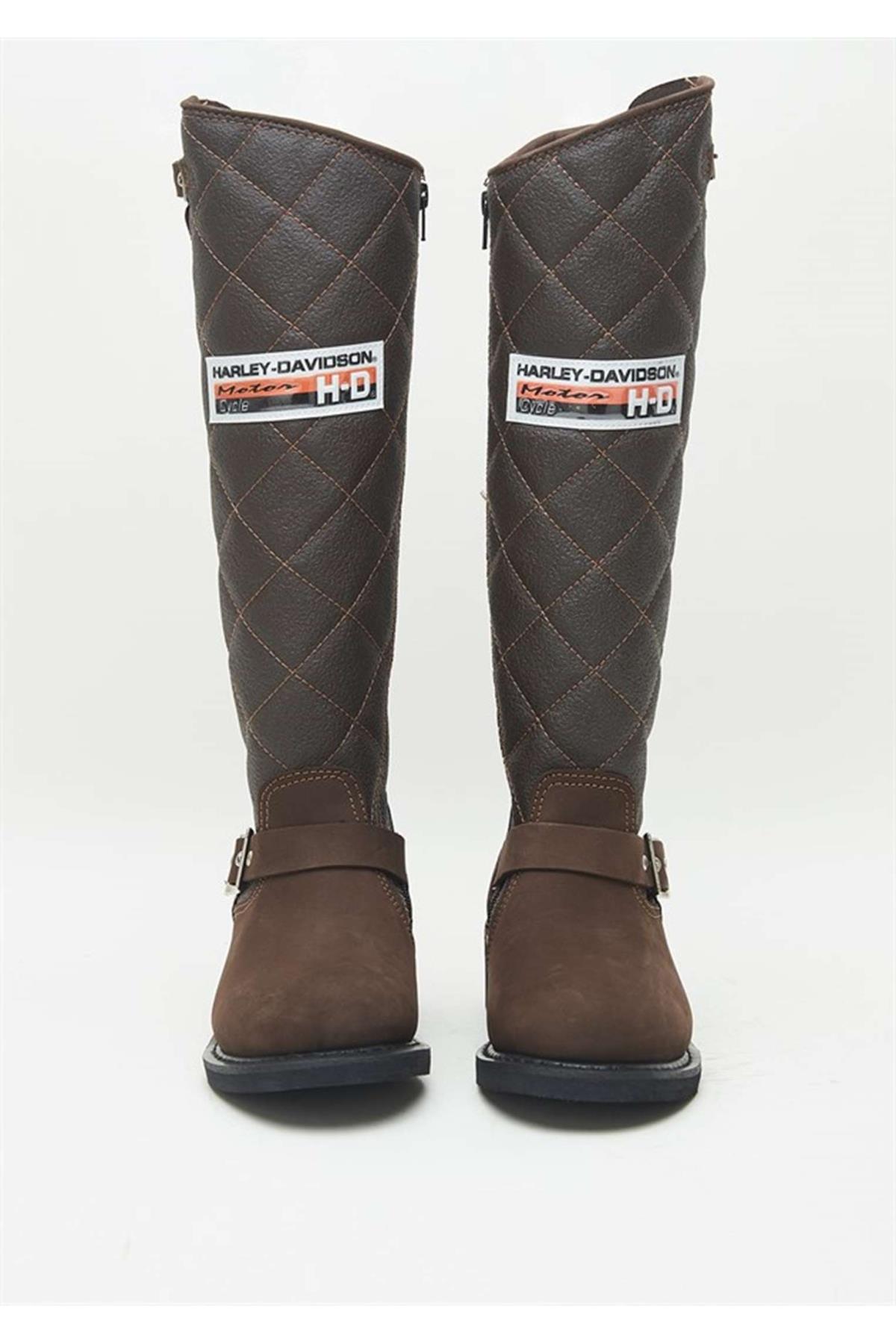 Harley Davidson 025G100074 Laconia/hi/646 Bayan  Çizme Koyu Kahve