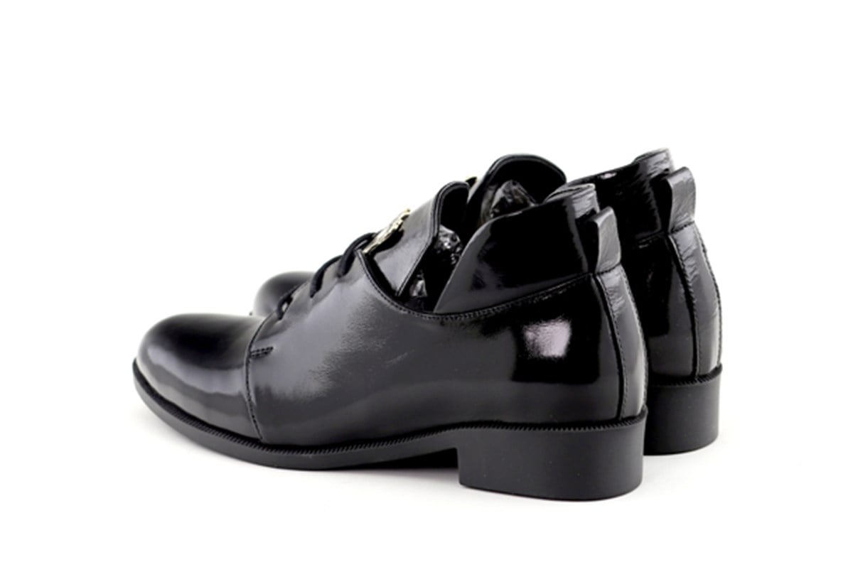 Ilz 110839 Maskülen Bayan Ayakkabi Siyah Rugan