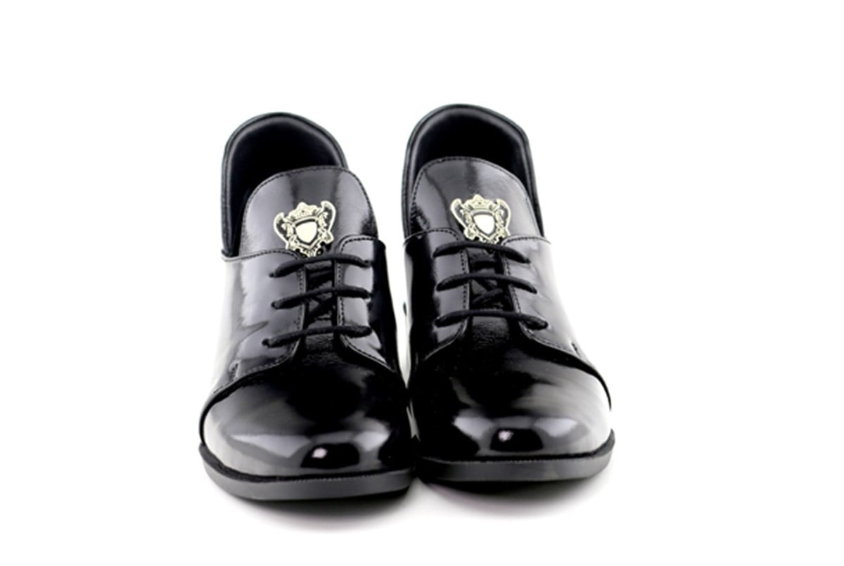 Ilz 110839 Maskülen Bayan Ayakkabi Siyah Rugan