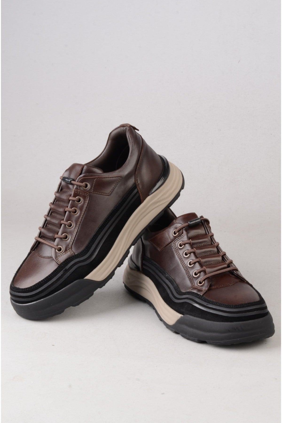 KMC 6K3767 HAKİKİ DERİ CASUAL ERKEK AYAKKABI KAHVE