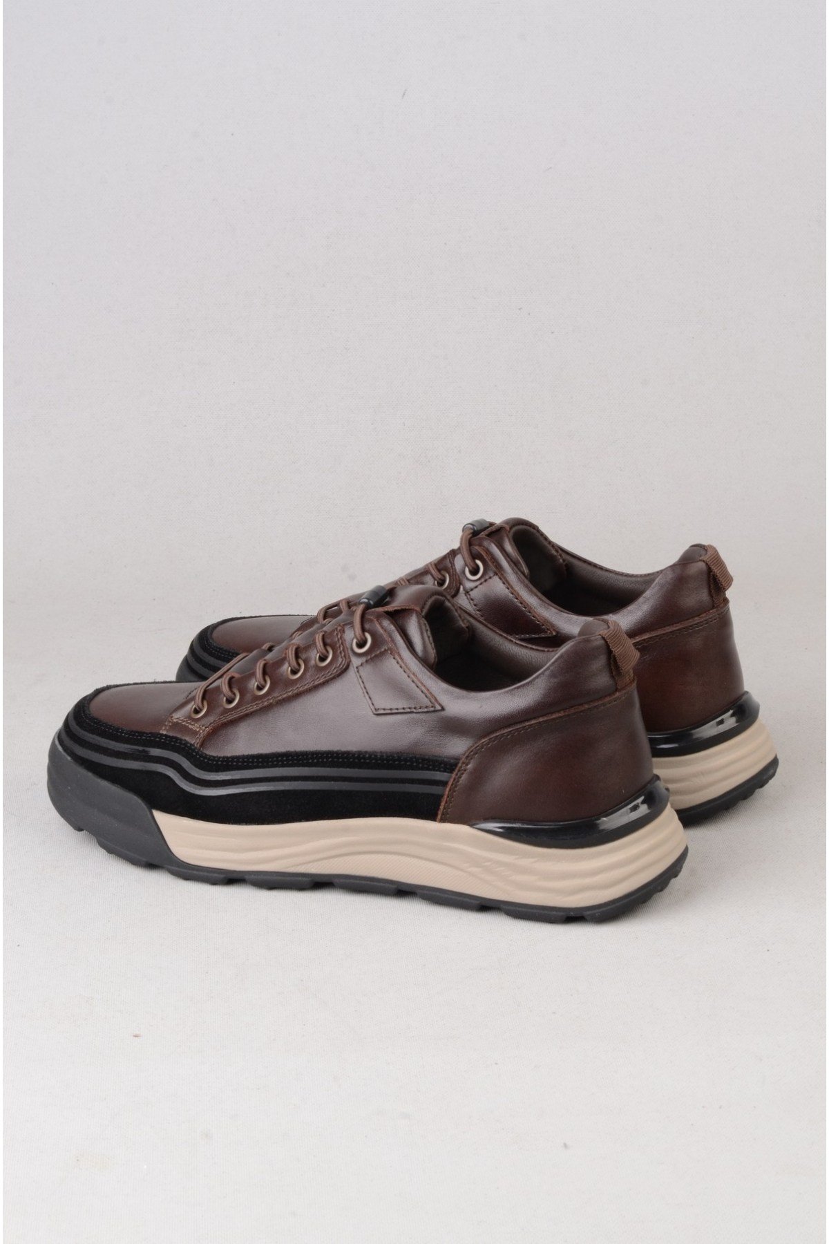 KMC 6K3767 HAKİKİ DERİ CASUAL ERKEK AYAKKABI KAHVE