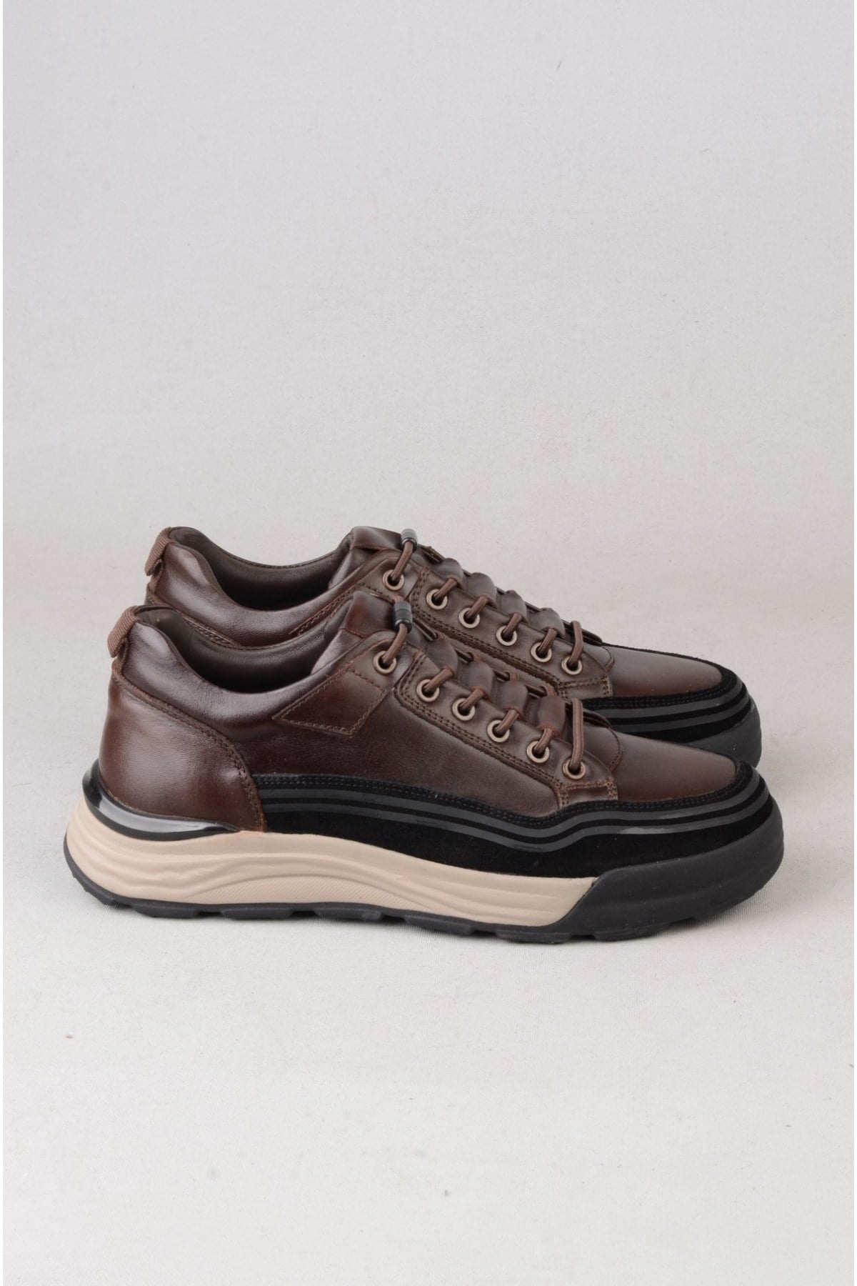 KMC 6K3767 HAKİKİ DERİ CASUAL ERKEK AYAKKABI KAHVE