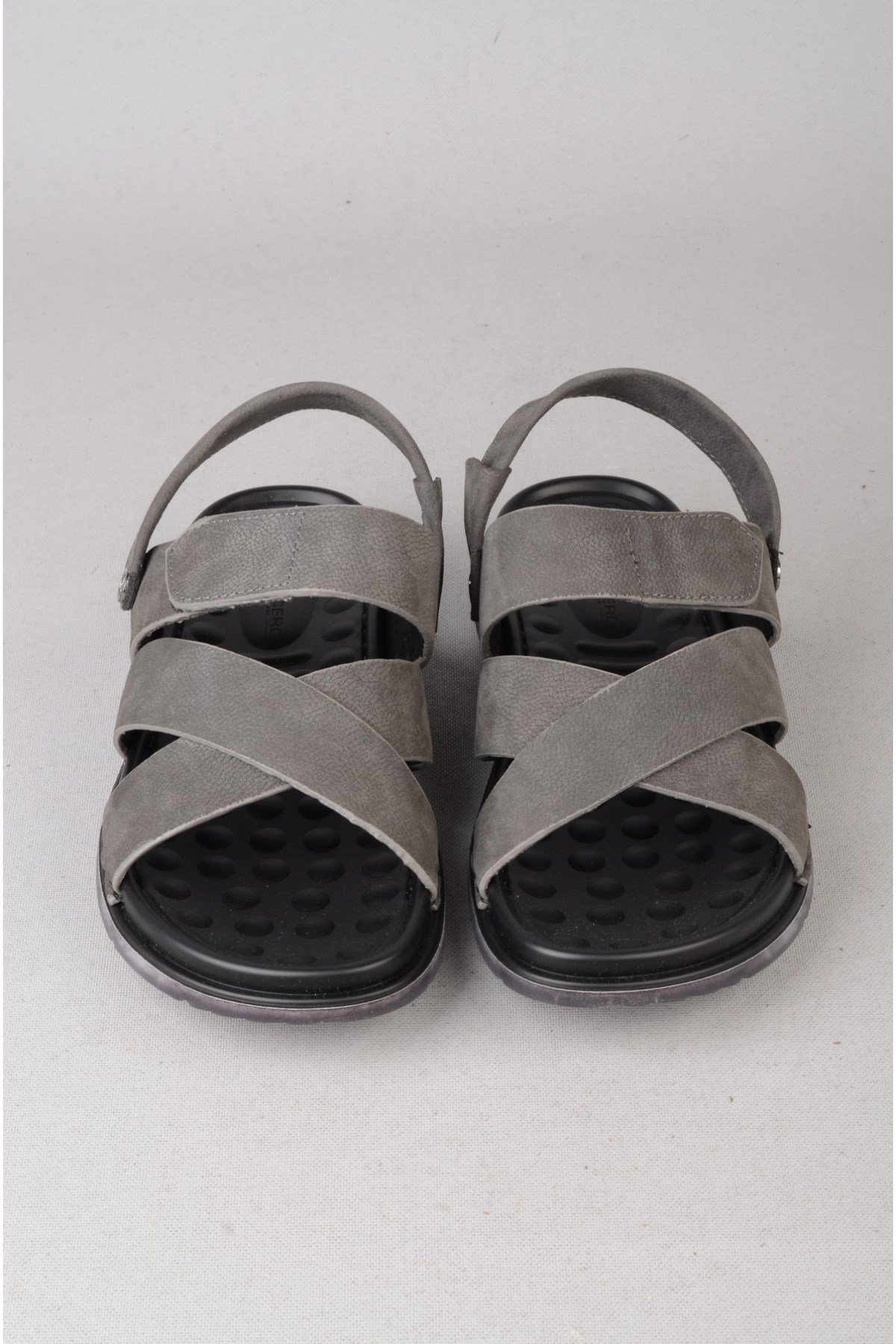 KMC 6Y3523 HAKİKİ DERİ ERKEK SANDALET & TERLİK GRİ