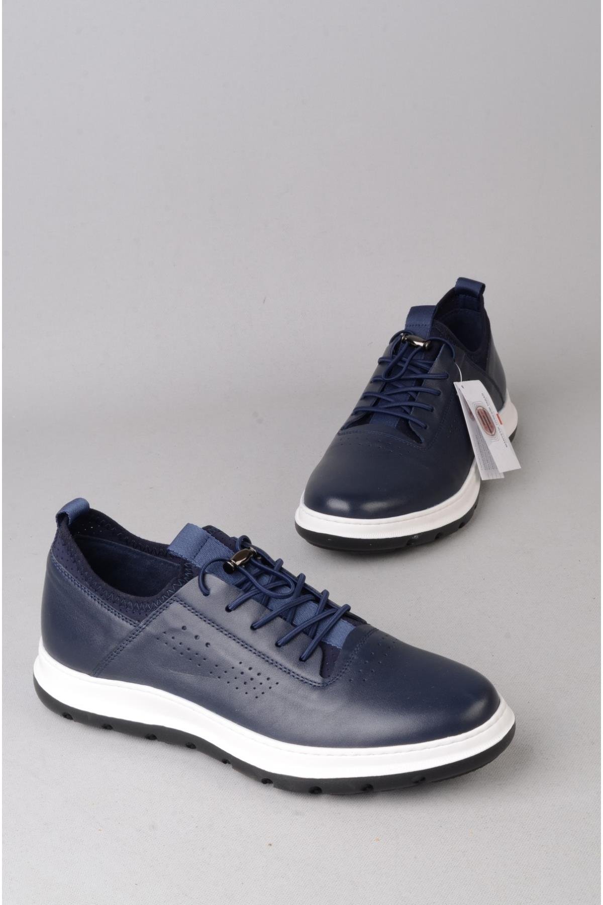 LİBERO L5226 HAKİKİ DERİ CASUAL ERKEK AYAKKABI LACİ-BEYAZ