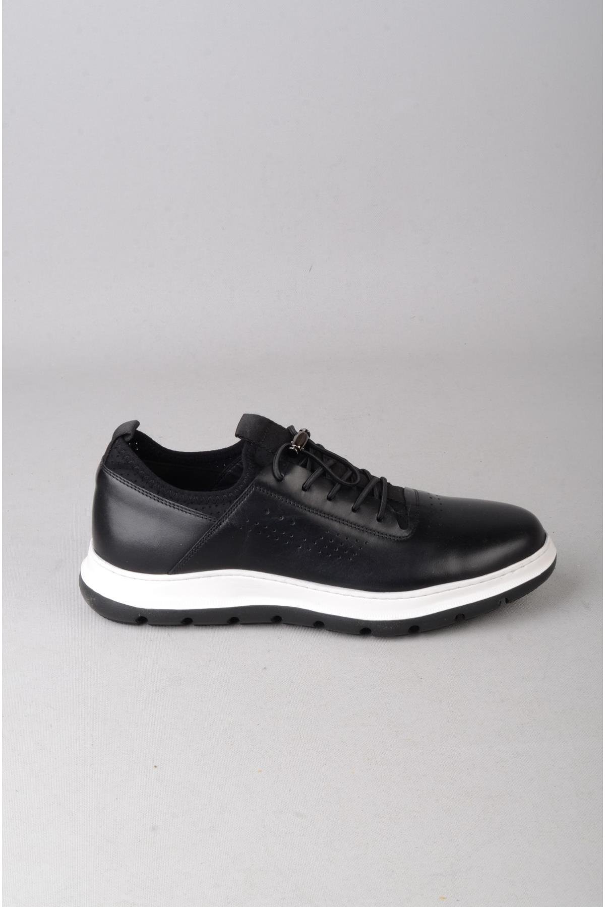 LİBERO L5226 HAKİKİ DERİ CASUAL ERKEK AYAKKABI SİYAH-BEYAZ