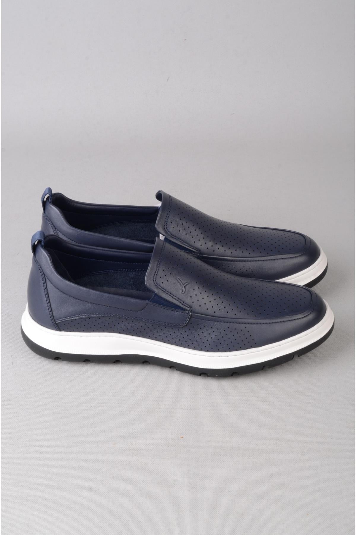 LİBERO L5493 HAKİKİ DERİ CASUAL ERKEK AYAKKABI LACİ-BEYAZ