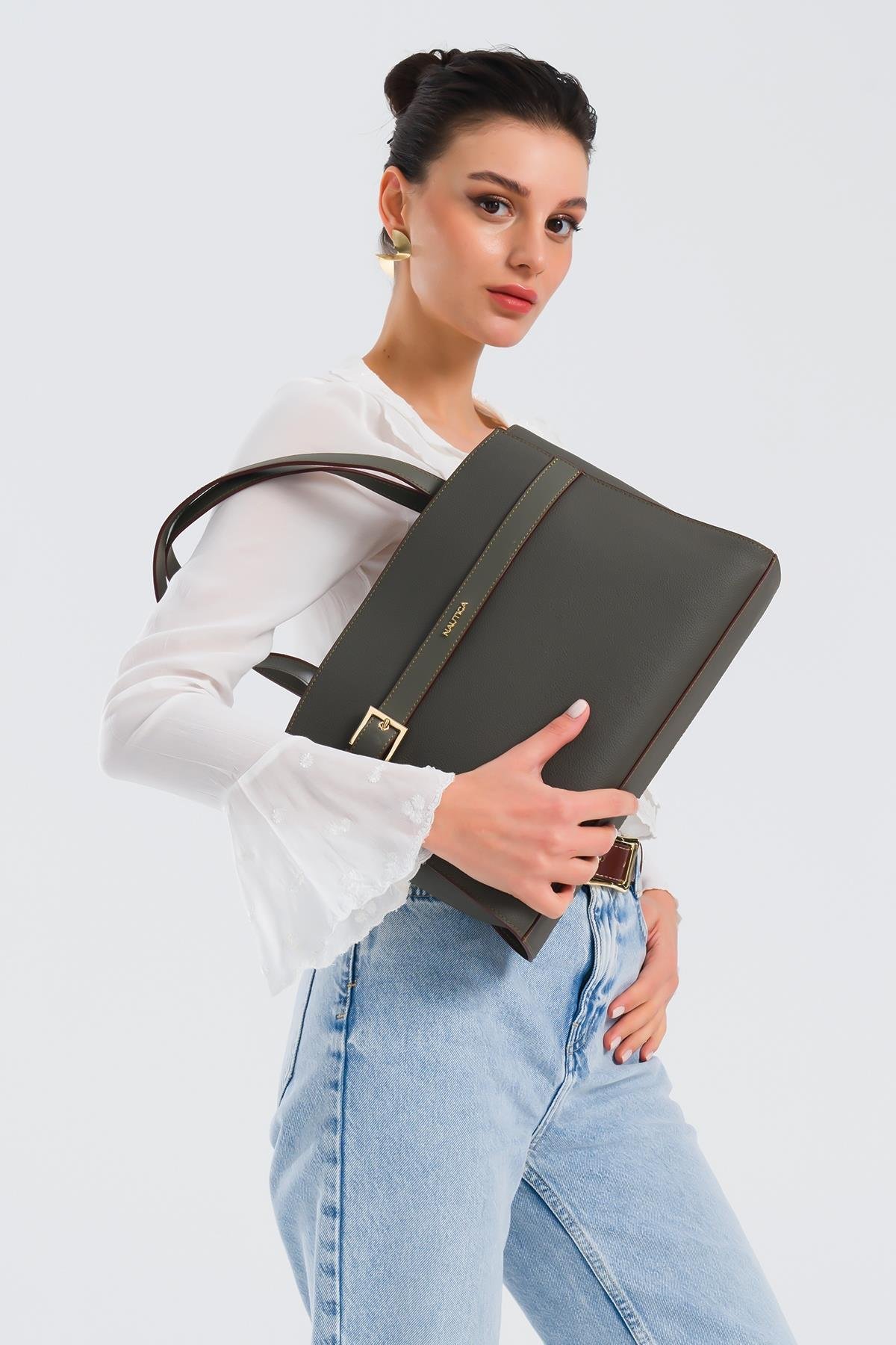 NAUTICA CN7101T KADIN OMUZ ÇANTASI HAKİ