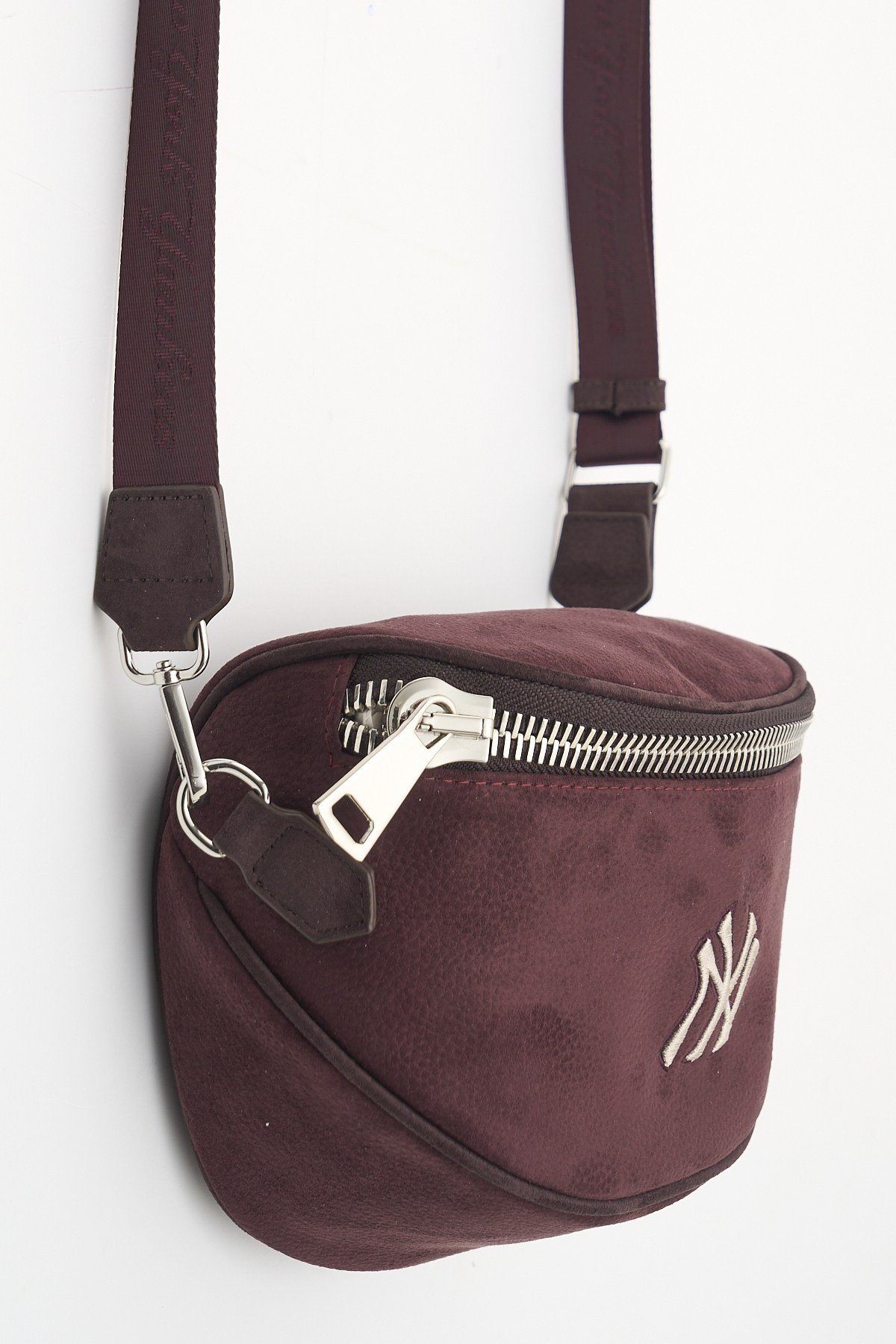 New York Yankees MLB059 Çapraz Çanta KAHVE-BORDO